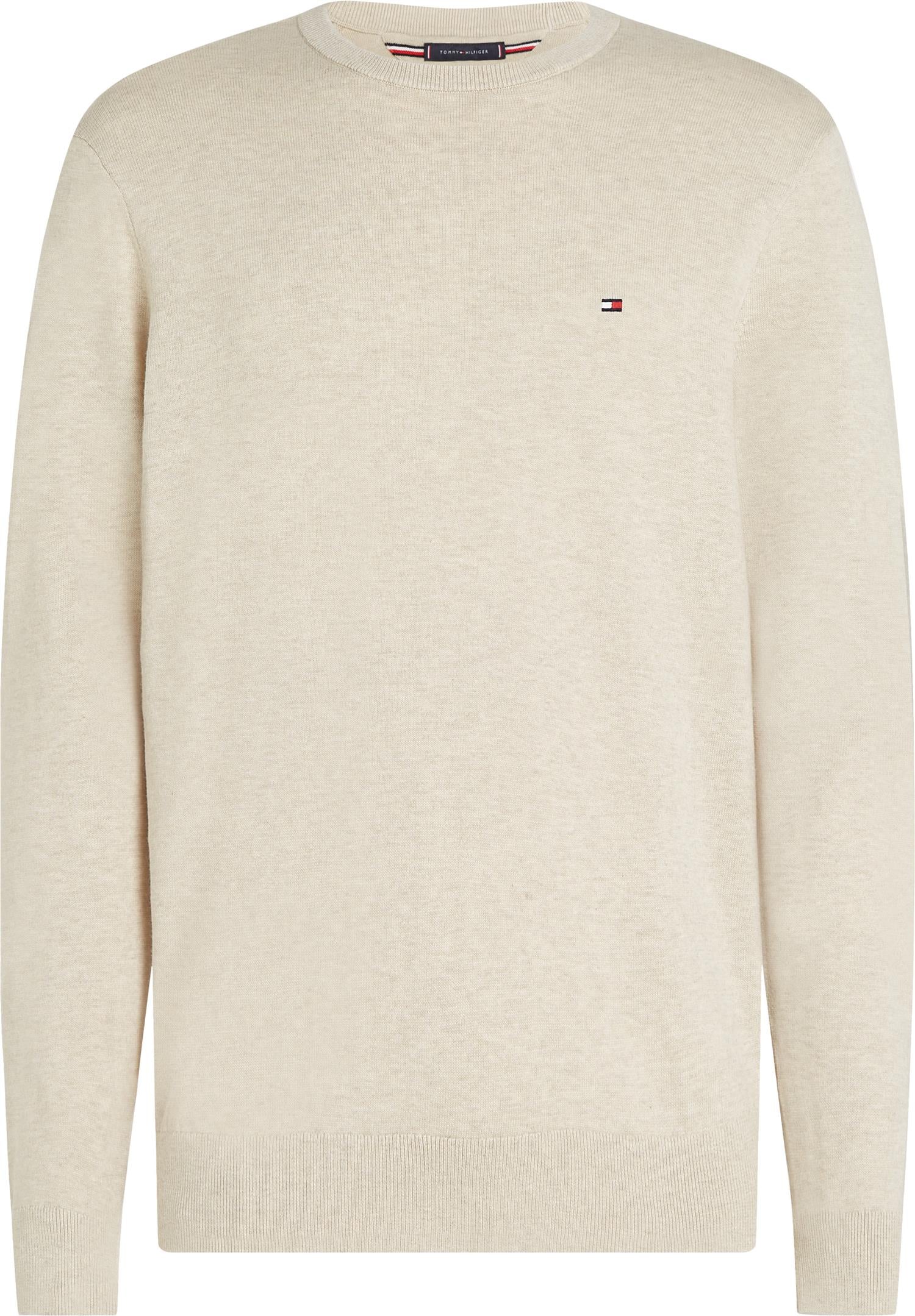 ESSENTIAL SSNL COTTON CREW NECK Heathered Oatmilk
