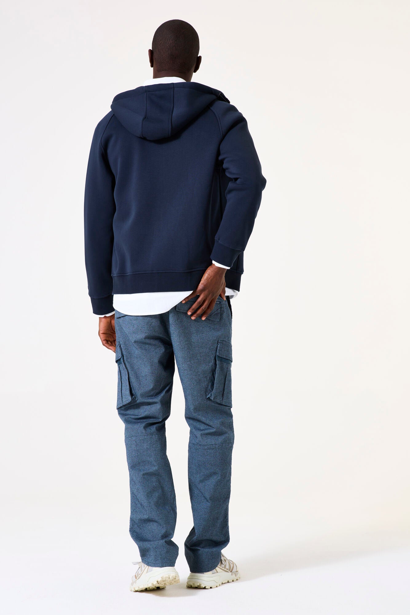 H51066 men´s sweat cardigan Deep Ink
