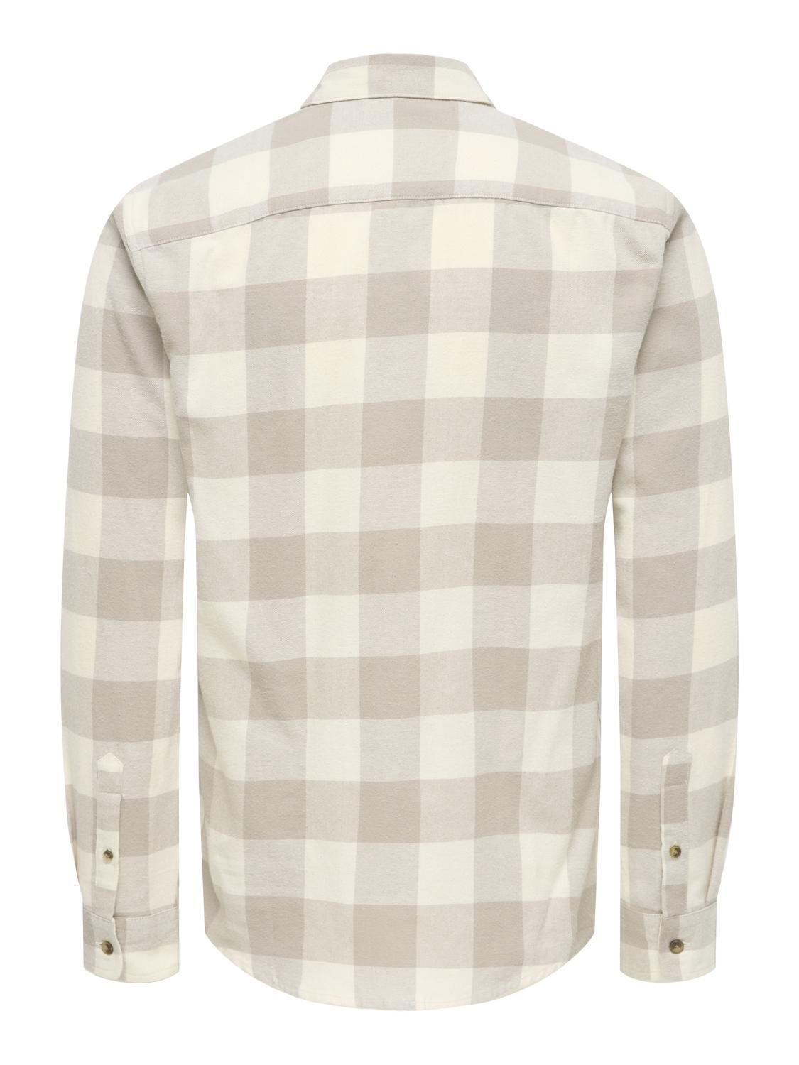Onsgudmund Ls Checked Shirt Noos Antique White