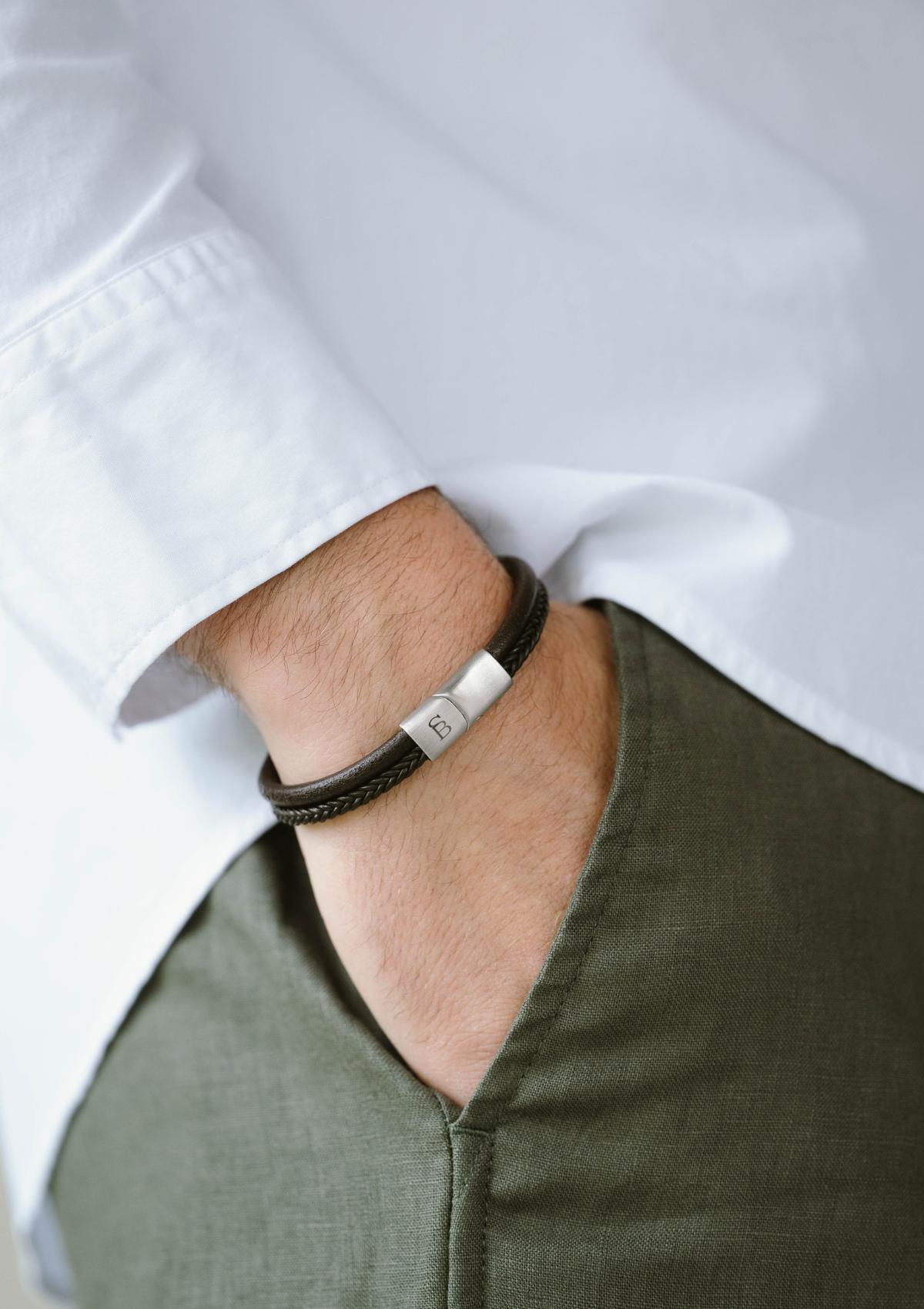 Leather Bracelet Denby Brown