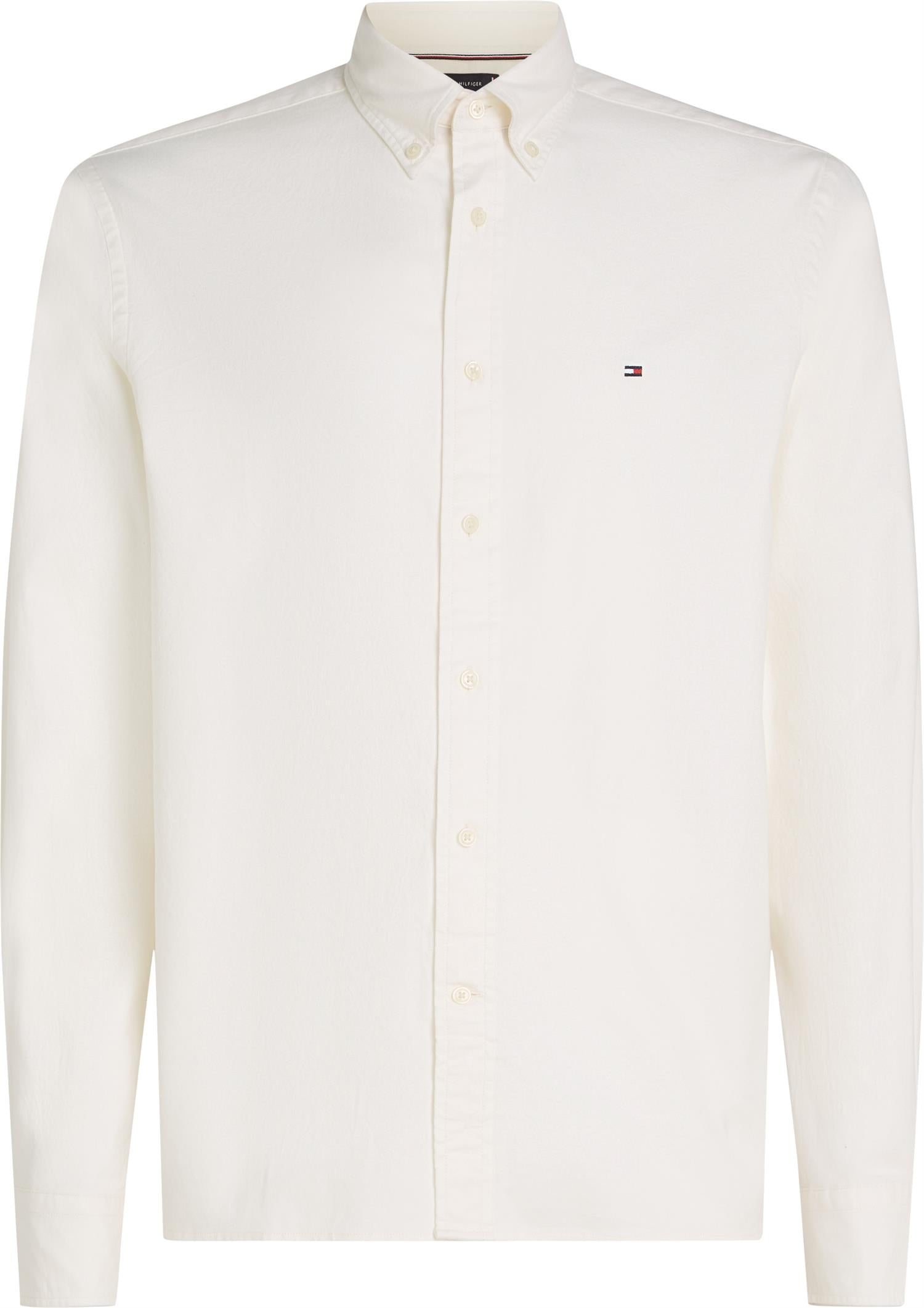 Flex Flannel Solid Rf Shirt Ivory Silk