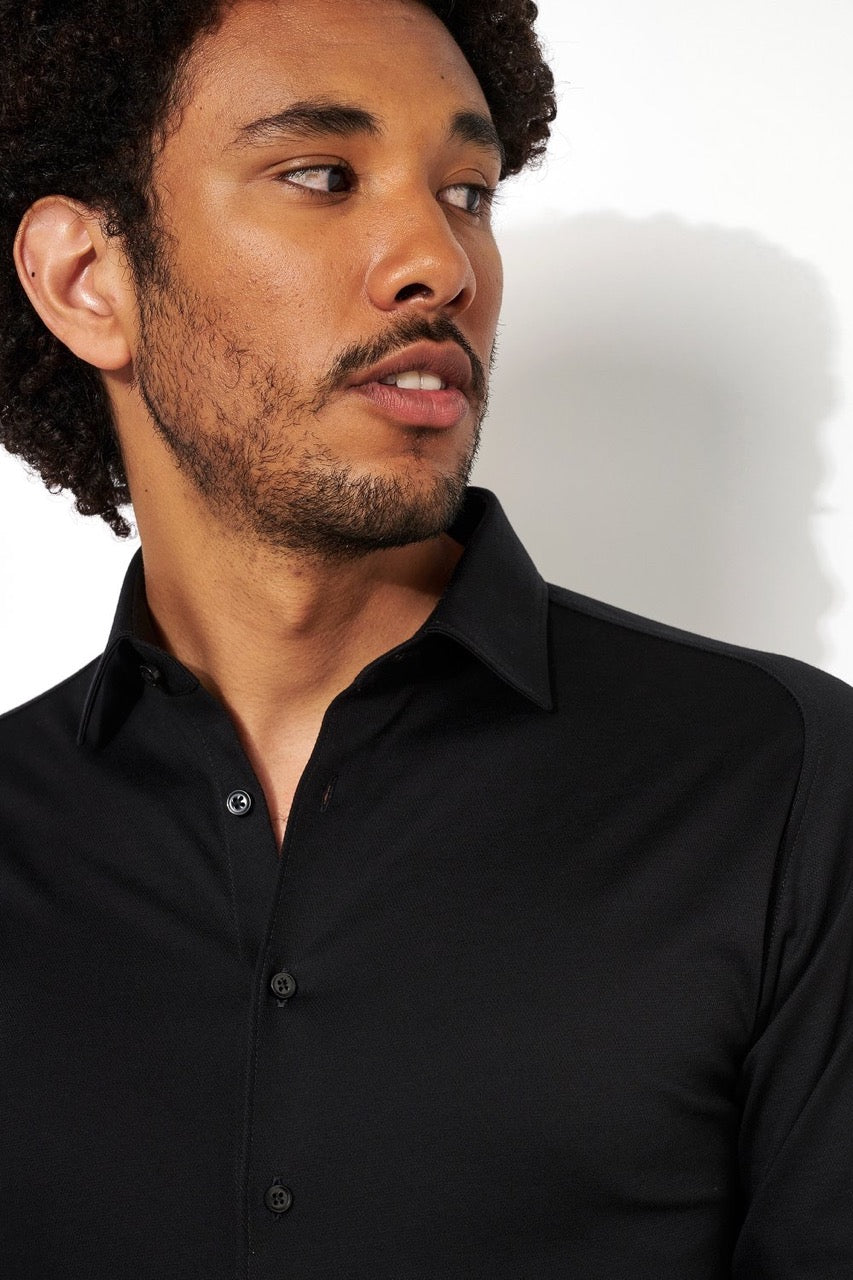 Kent 1/1 Shirts L/S Black