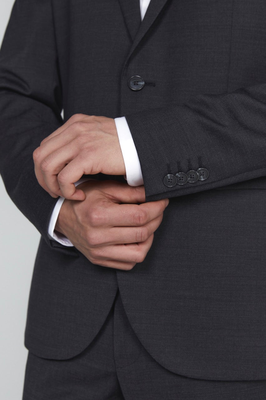 George F Stretch Suit Blazer Forged Iron