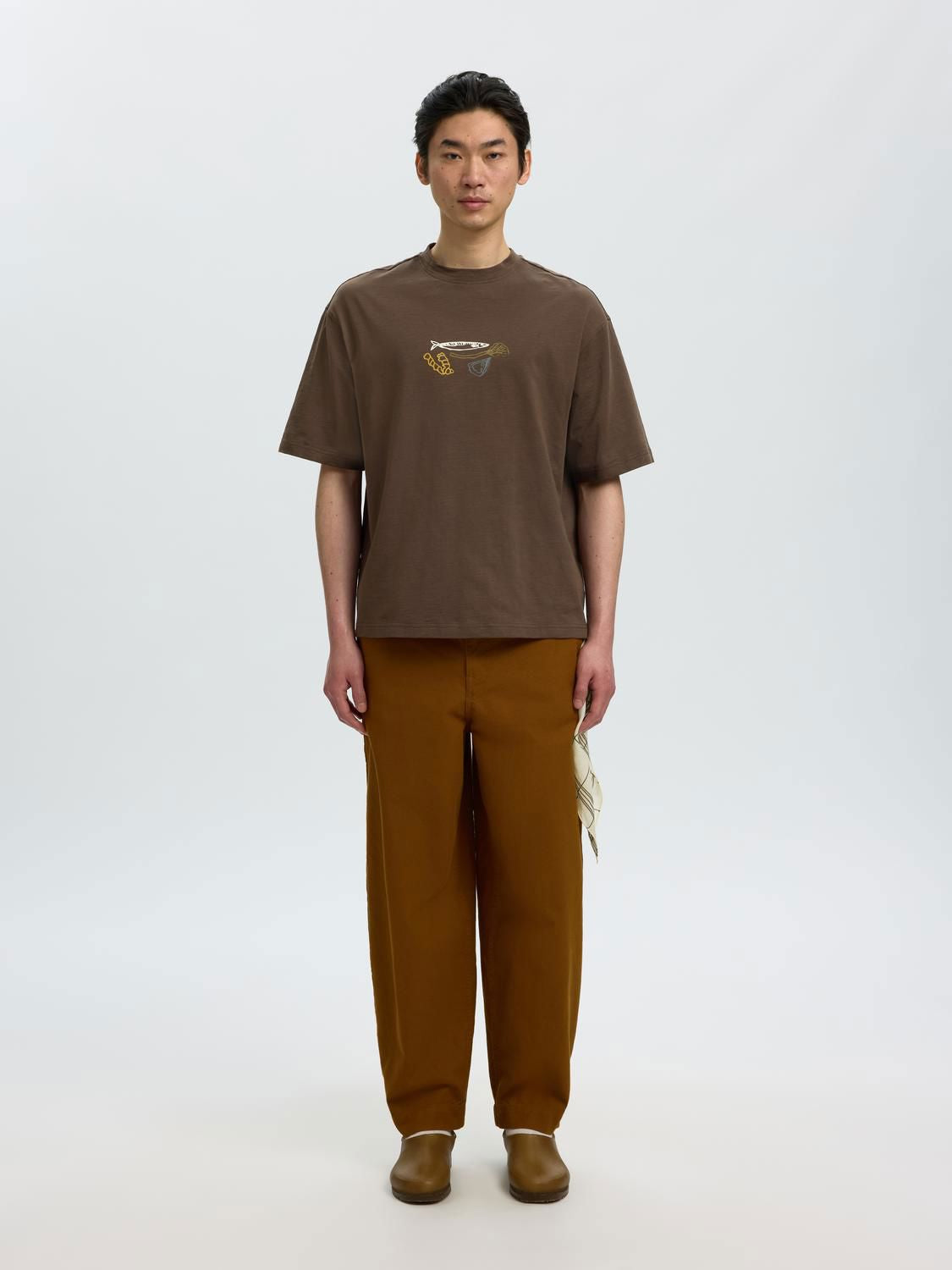 Slmdomestic Relaxdiesel Ss O-Neck Tee Turkish Coffee