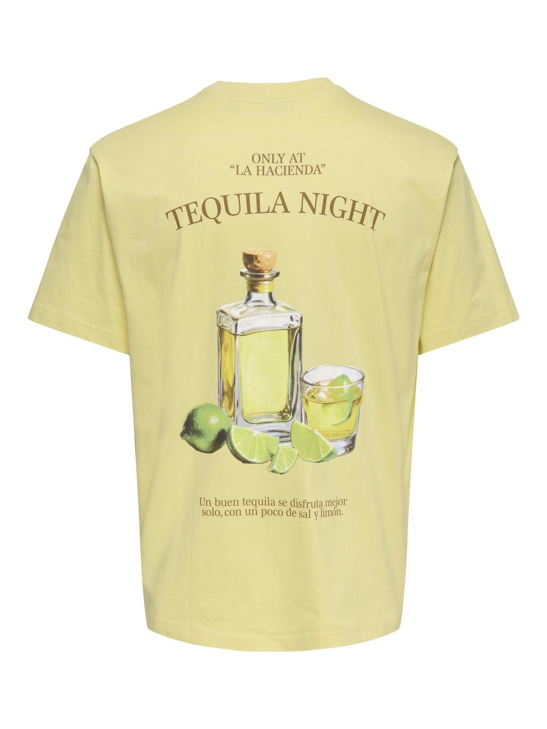 Onsfred Life Rlx Ss Print Tee Noos Sunlight Tequila Night