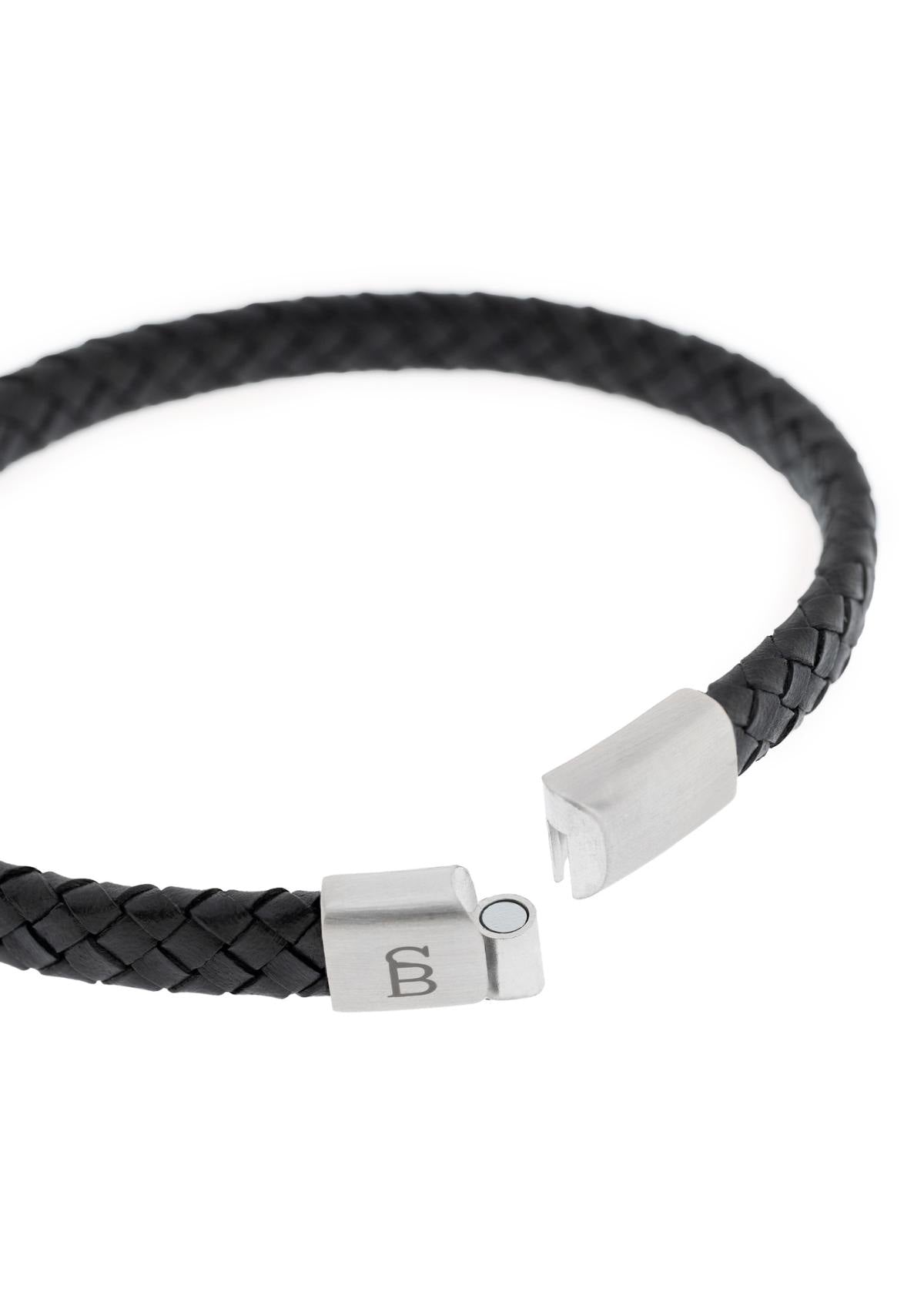 Leather Bracelet Riley Black