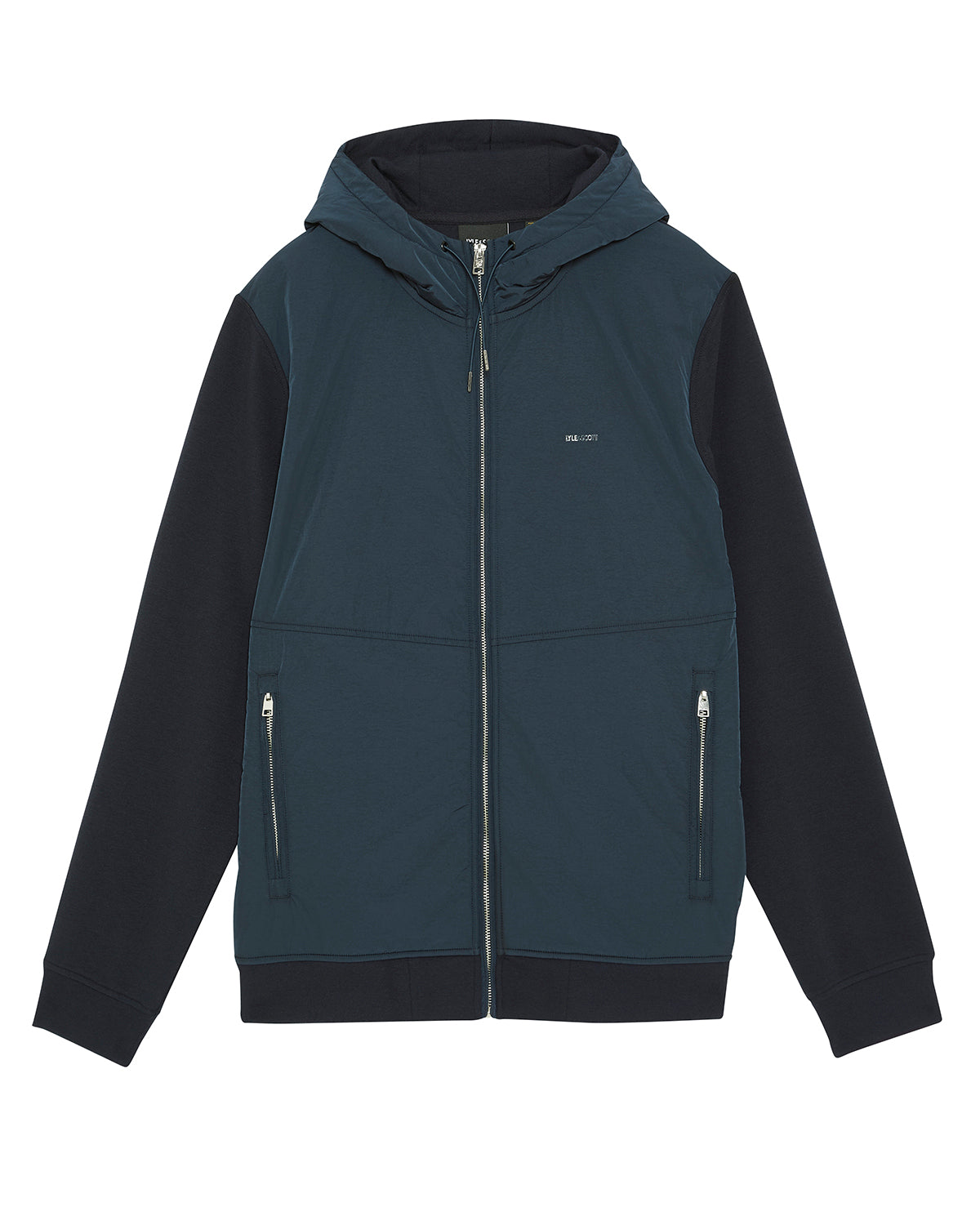 Half Raglan Hybrid Hoodie Dark Navy