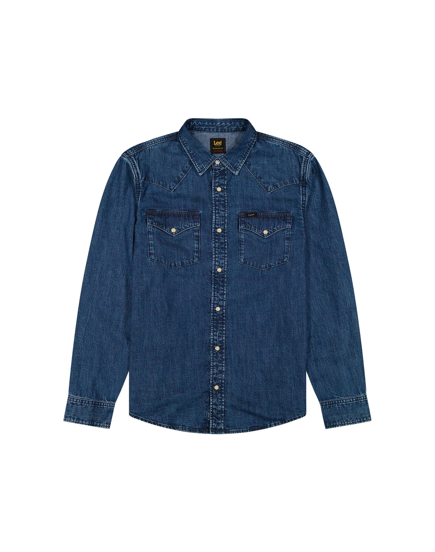 REGULAR WESTERN SHIRT Navy