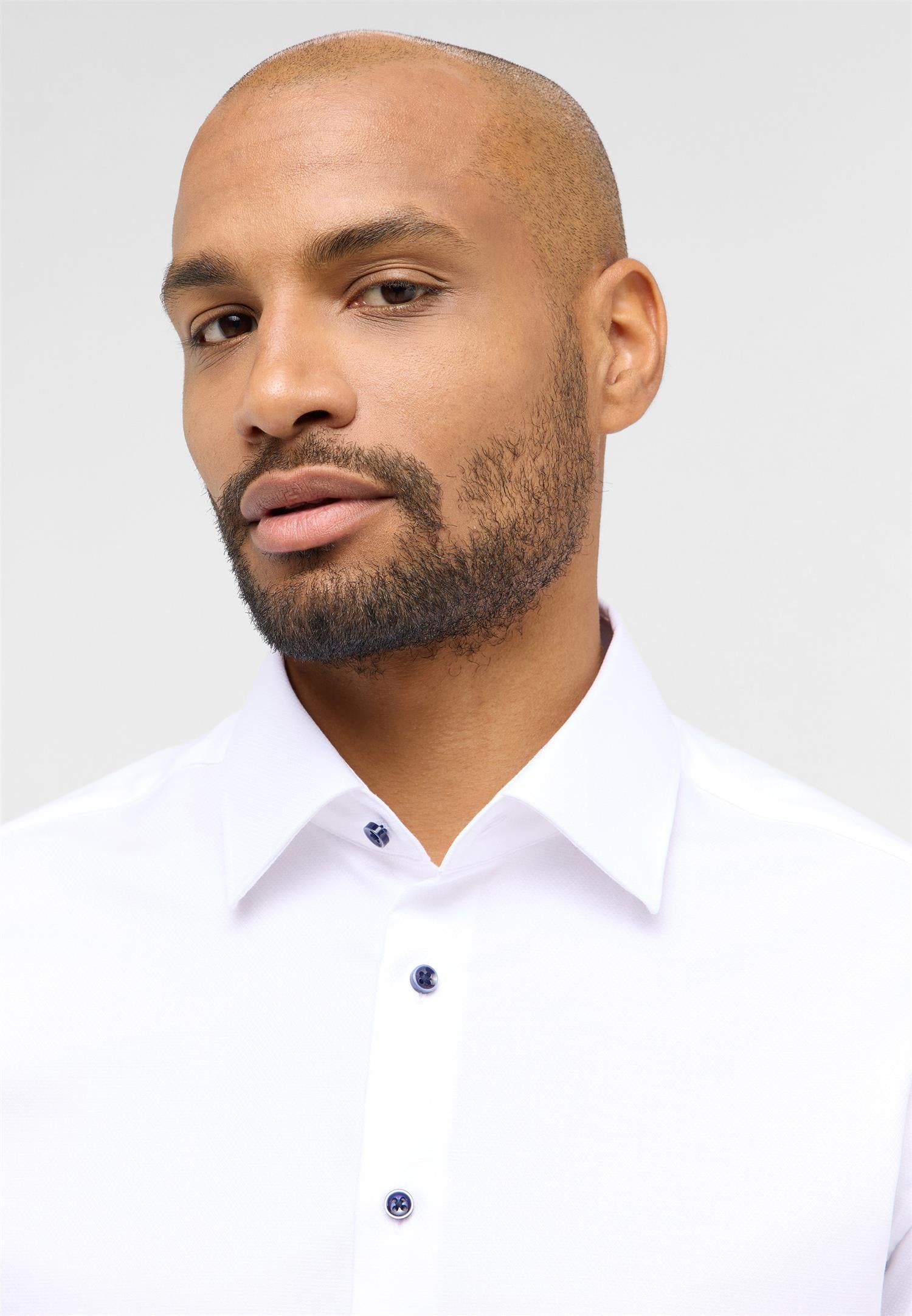 Basic Modern fit Shirt l/s X171 White