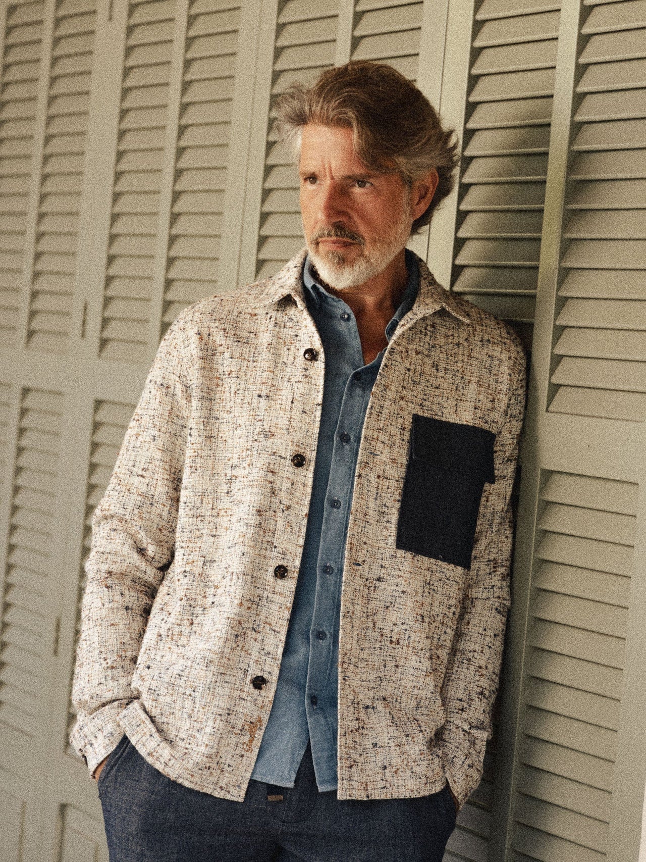 Mmgwilson Nep Overshirt Ecru