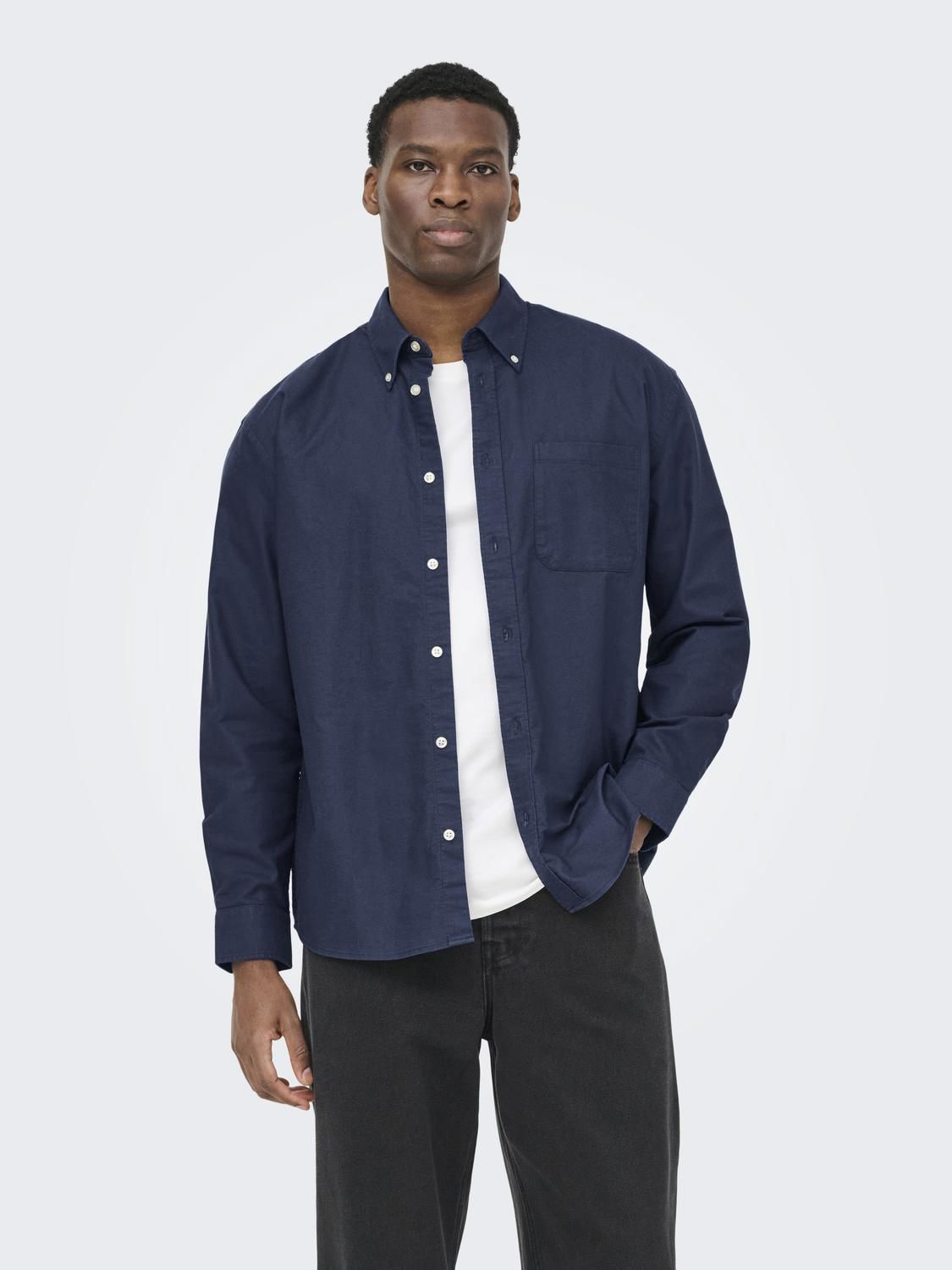 Onsoxford Ls Shirt Frml Noos Blue Nights