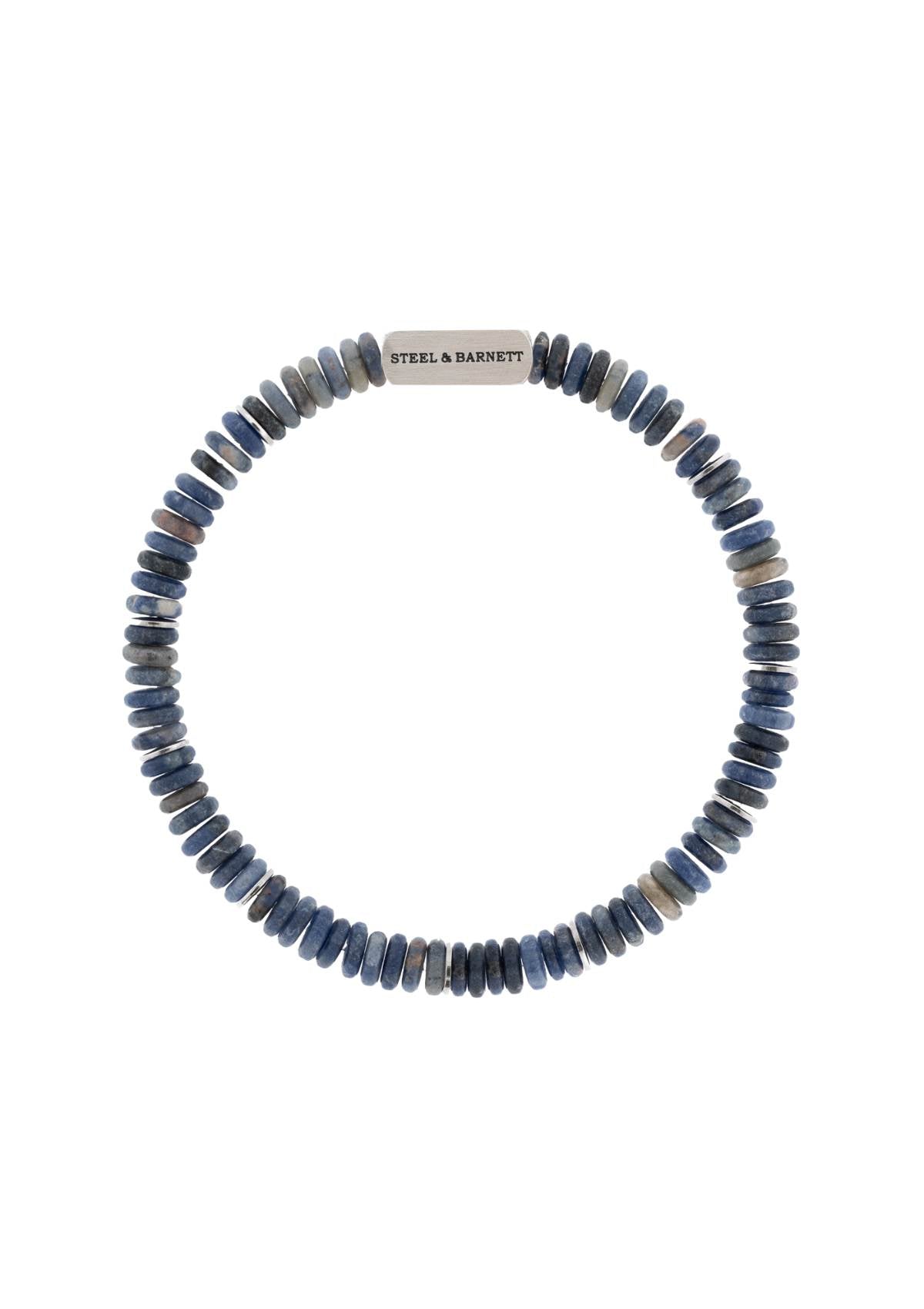Stones Bracelet Two Tone Matt Sodalite