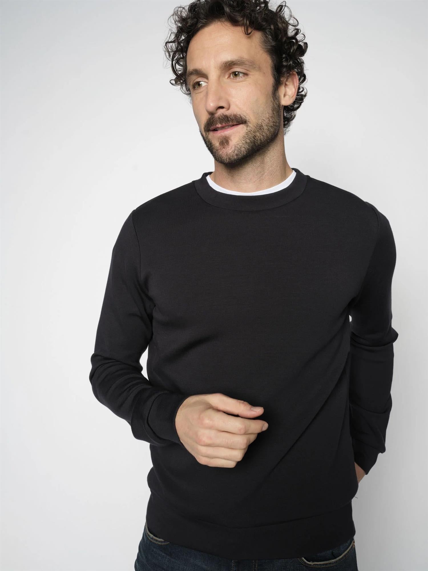 Abel Crew Neck Sweat Salute Navy