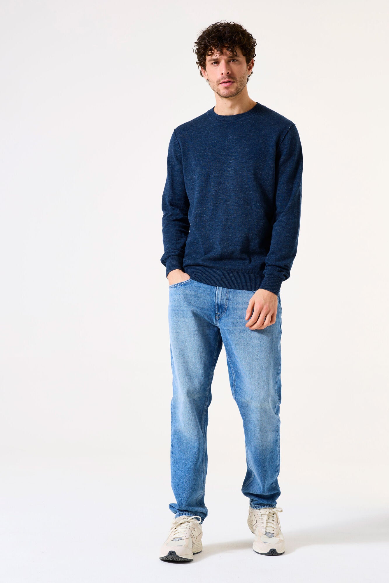 Z1194 menˋs pullover Deep Ink