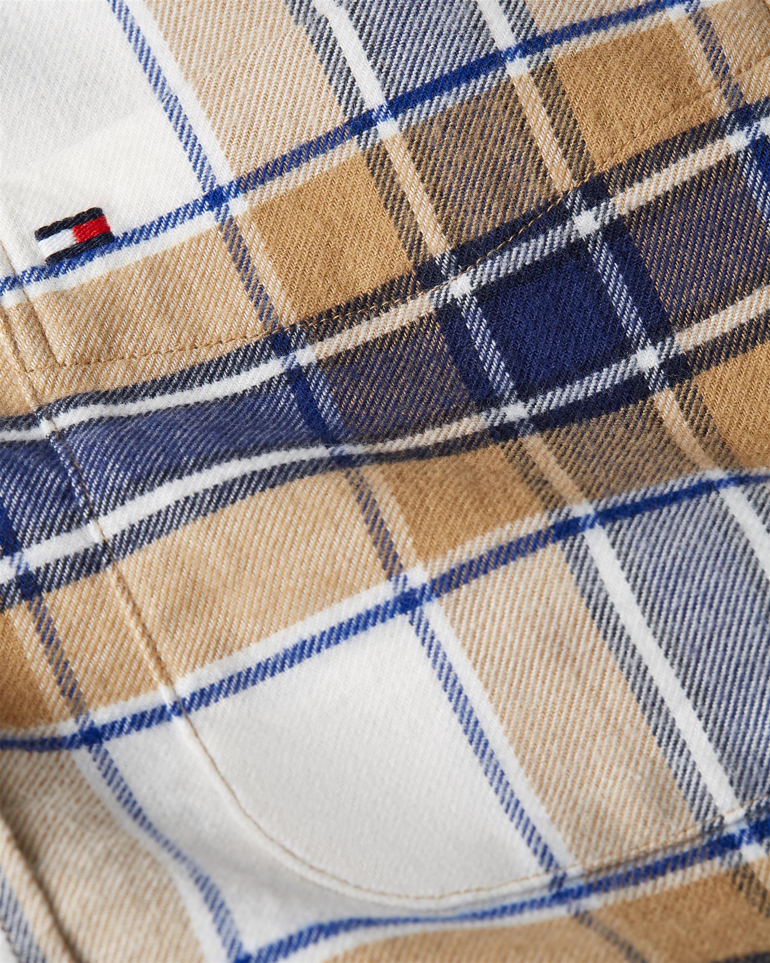FLANNEL TARTAN CHECK RF SHIRT Safari Canvas / Check