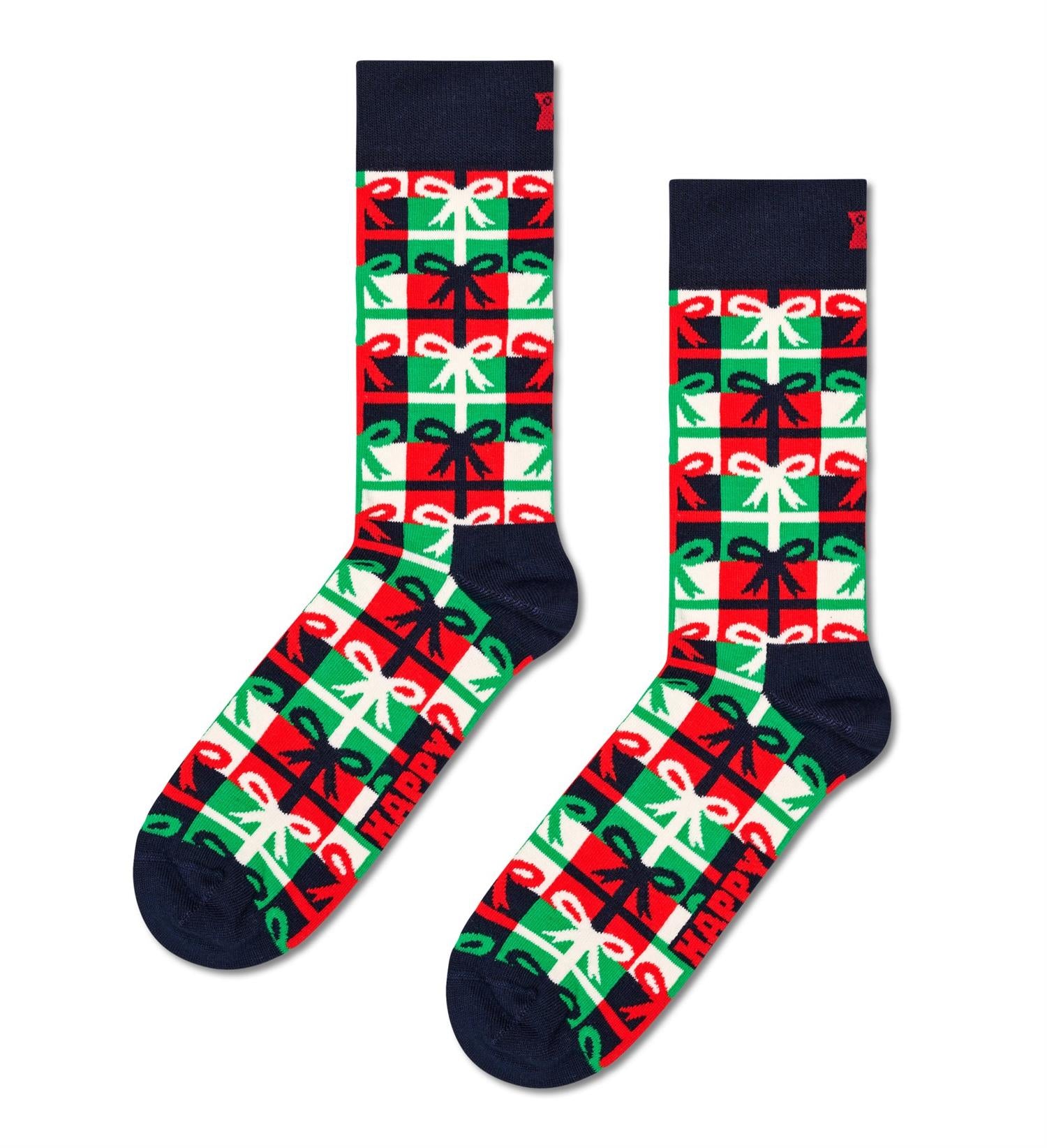 Multi Color Gift Sock Navy