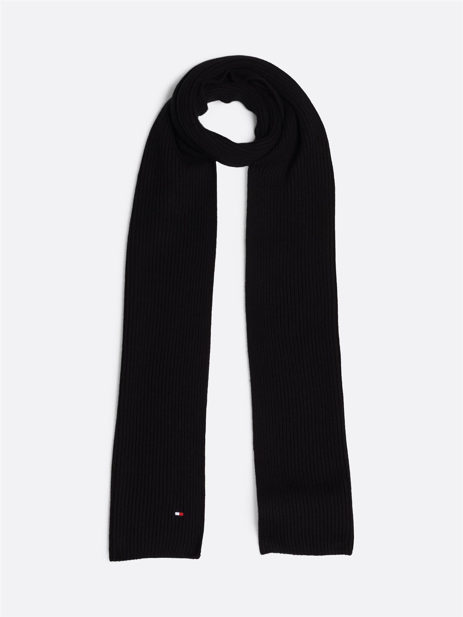 Th Flag Pima Cotton Cash Scarf Black