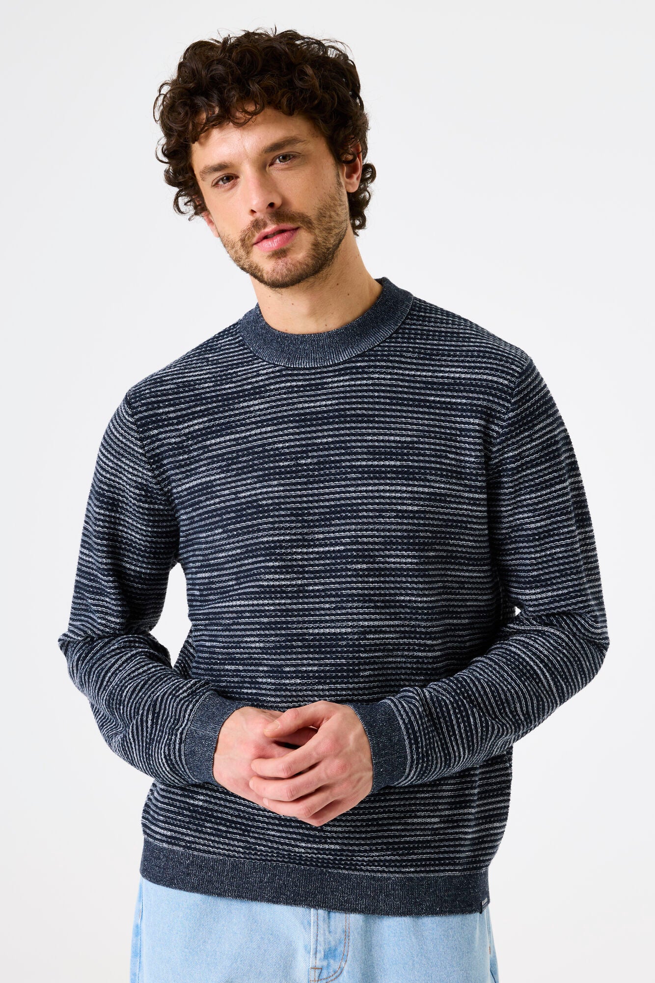 L51841 men´s pullover Deep Ink