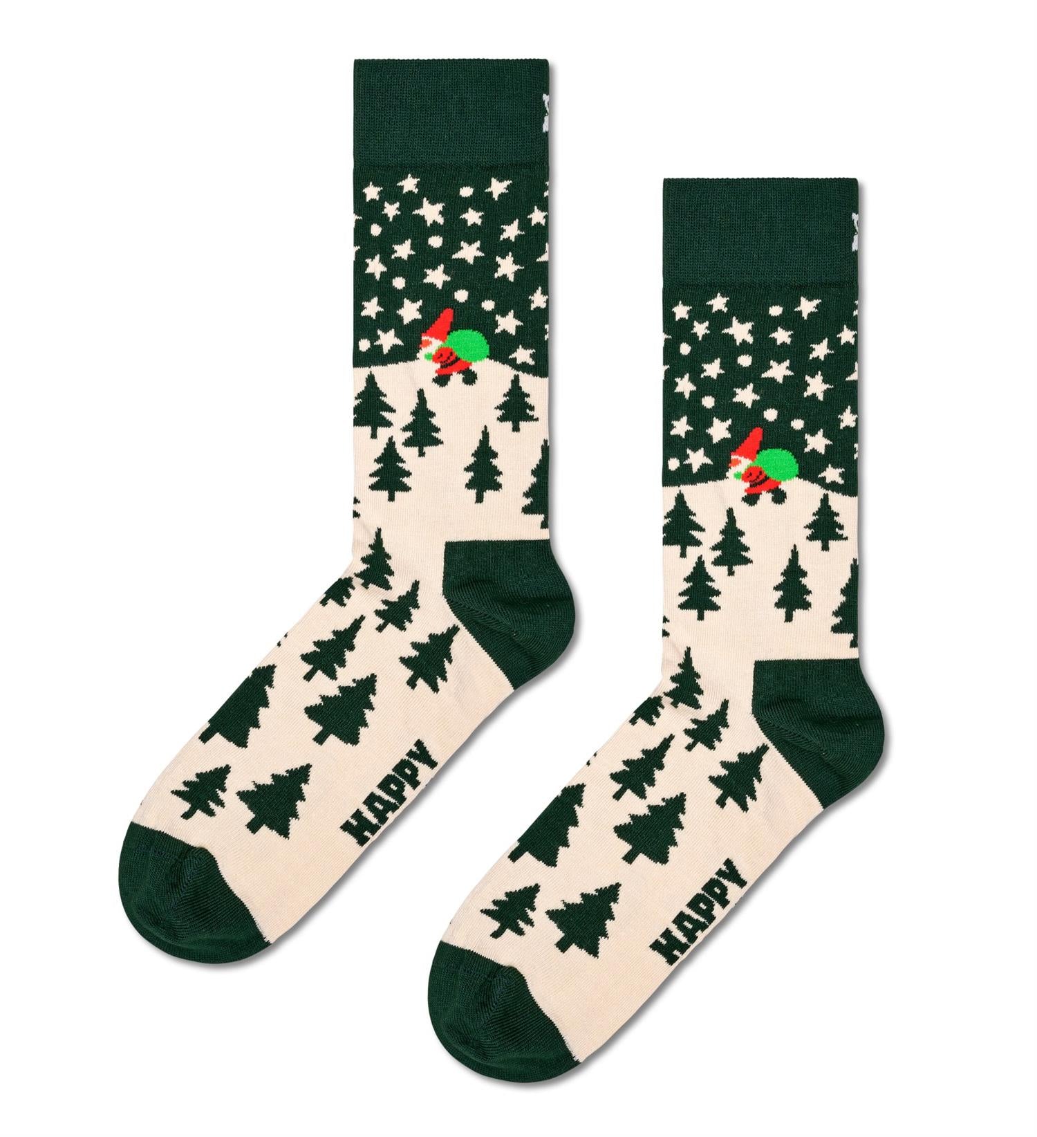 Santa On The Way Sock Green