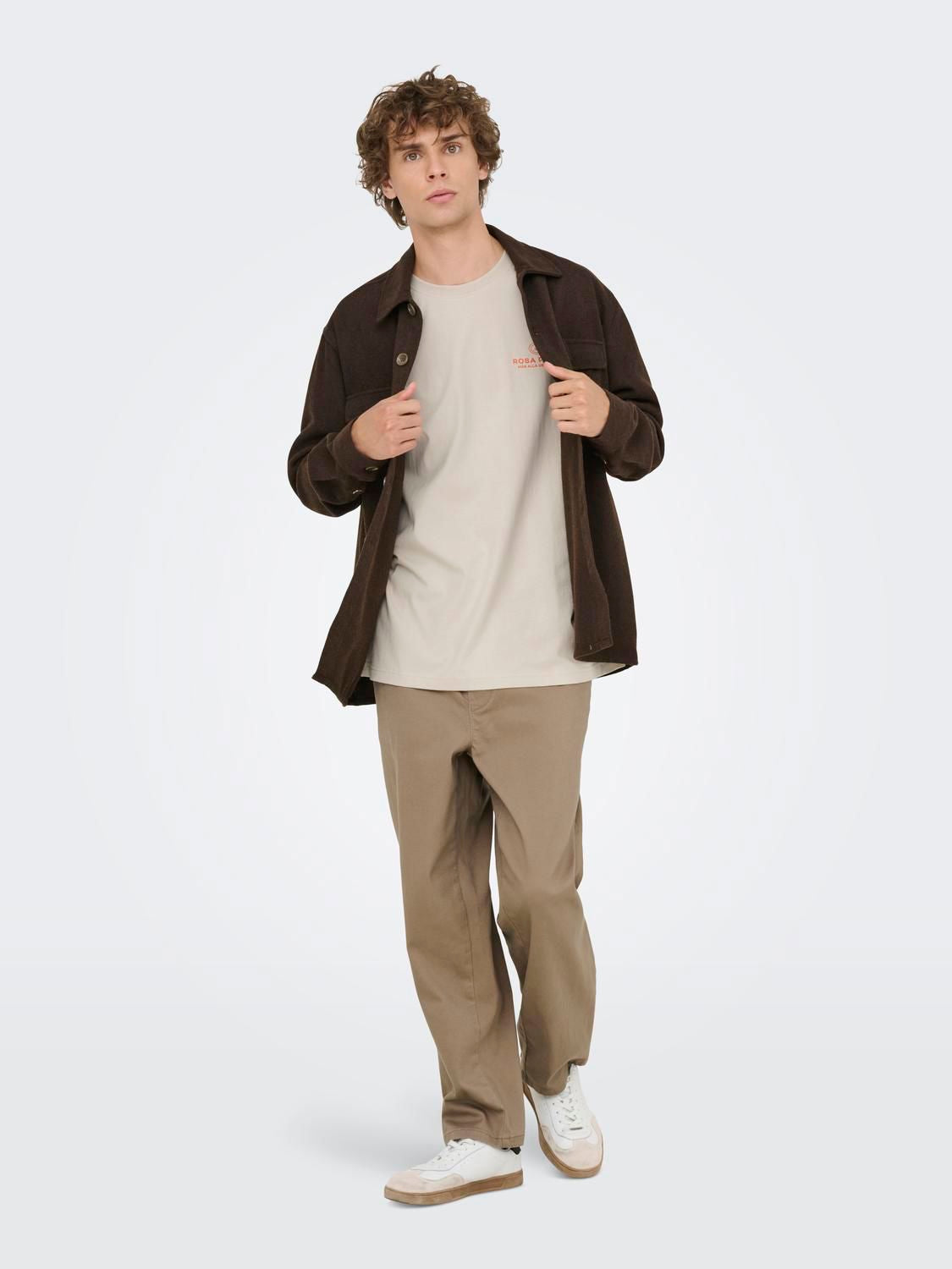 Onsfrank Rlx Ss Tee Noos Silver Lining Rosa Palido
