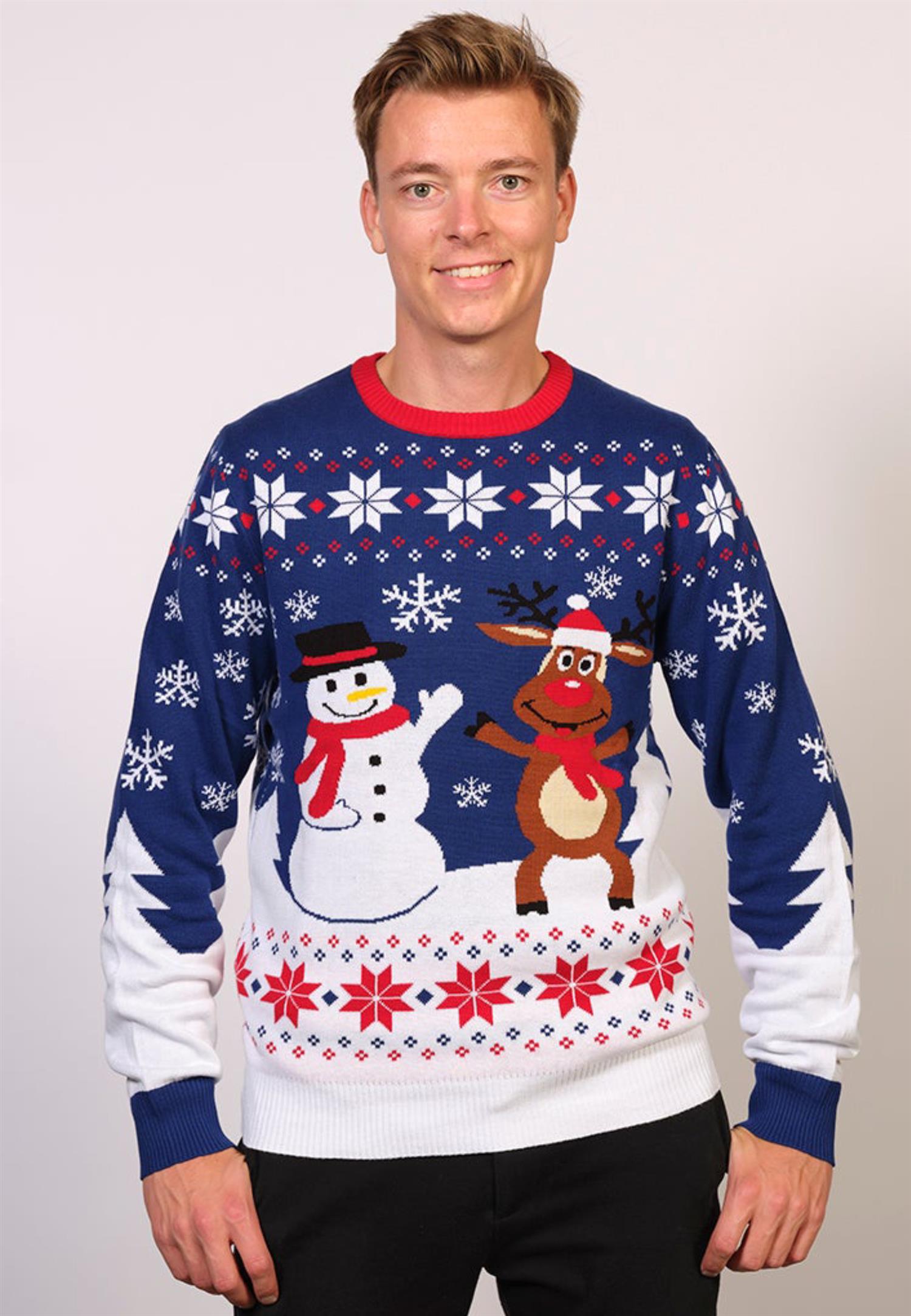 The Friendship Christmas Sweater Blue