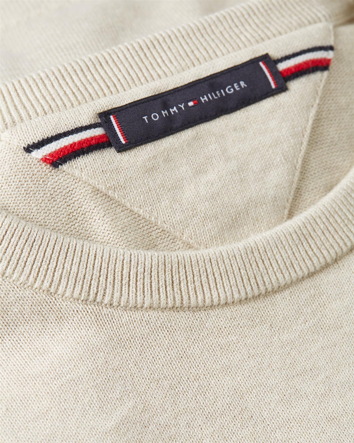 ESSENTIAL SSNL COTTON CREW NECK Heathered Oatmilk