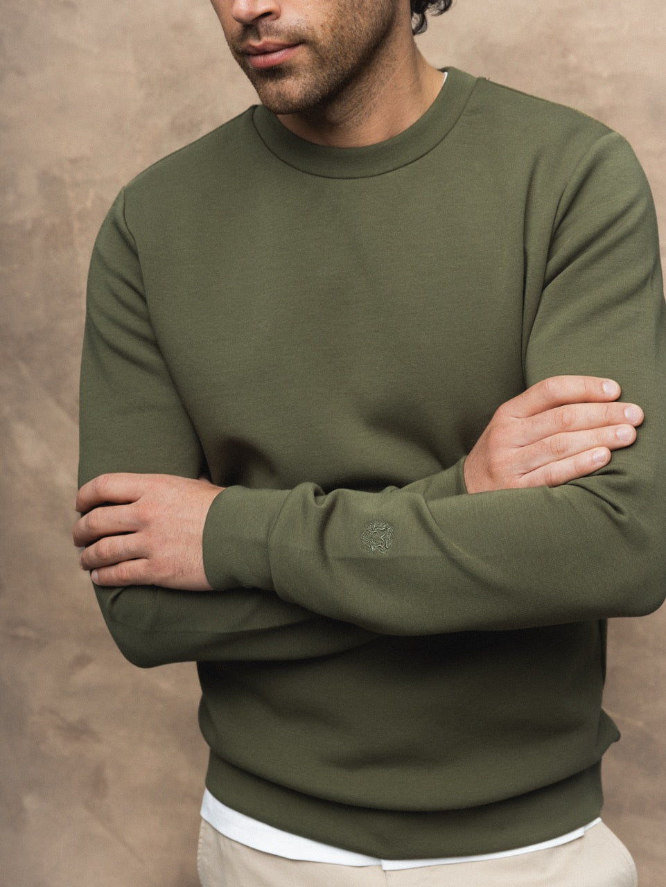 Mmgabel Crew Neck Sweat Dk Army Green