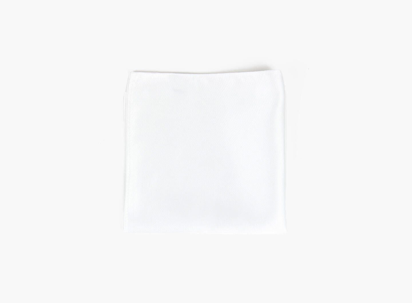 Manzini Silk lommetørkle handky White