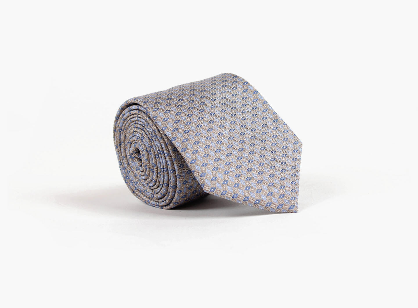 NOHR SilkeSlips Jason beige blå møn. Beige