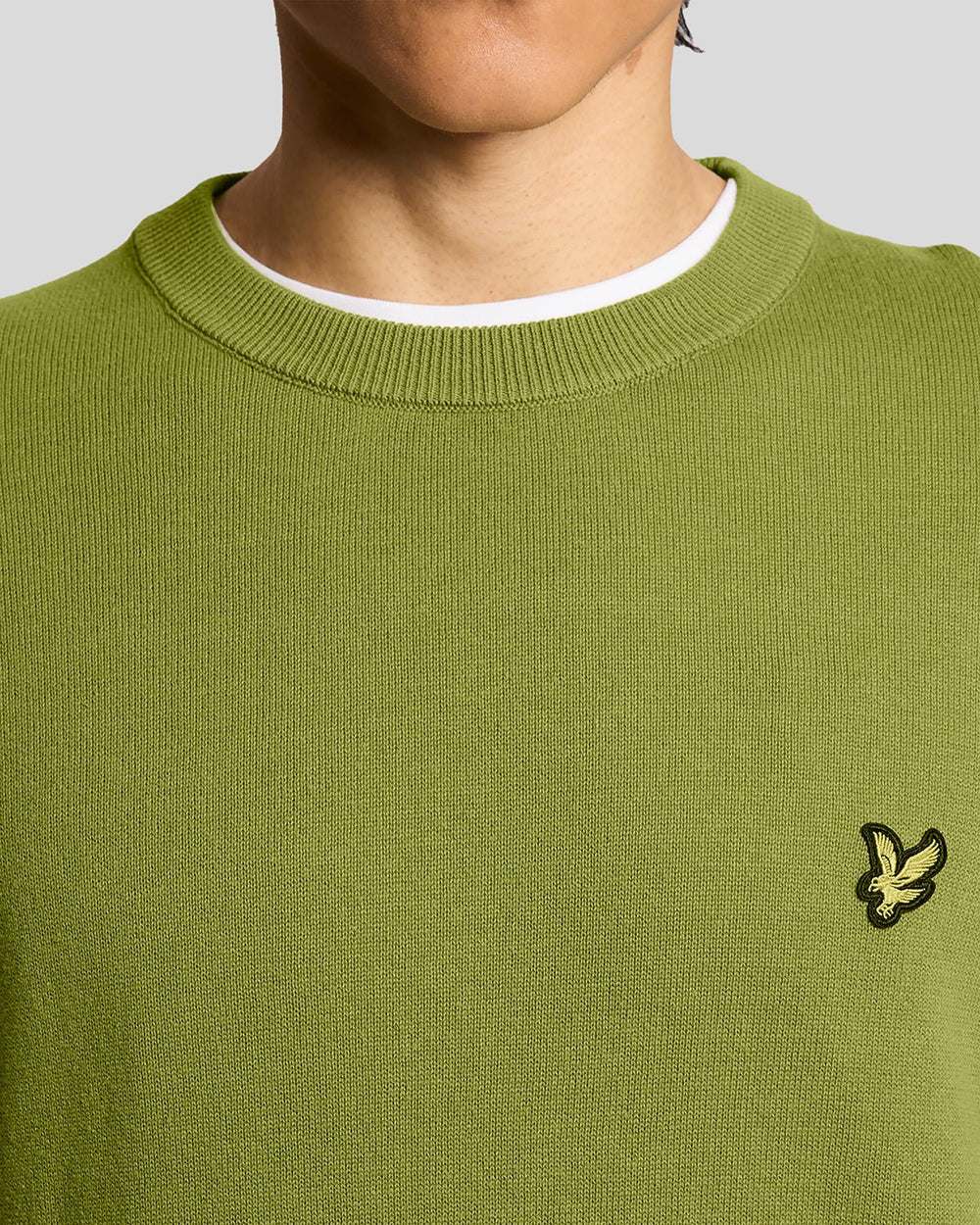 Cotton crew neck jumper Green