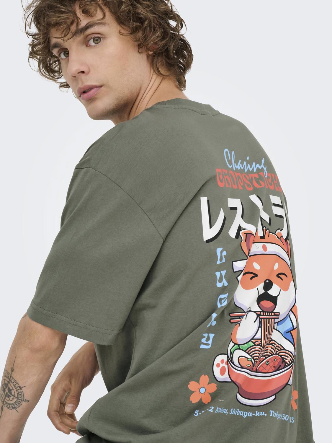 Onsfrank Rlx Ss Tee Noos Castor Gray Chopsticks