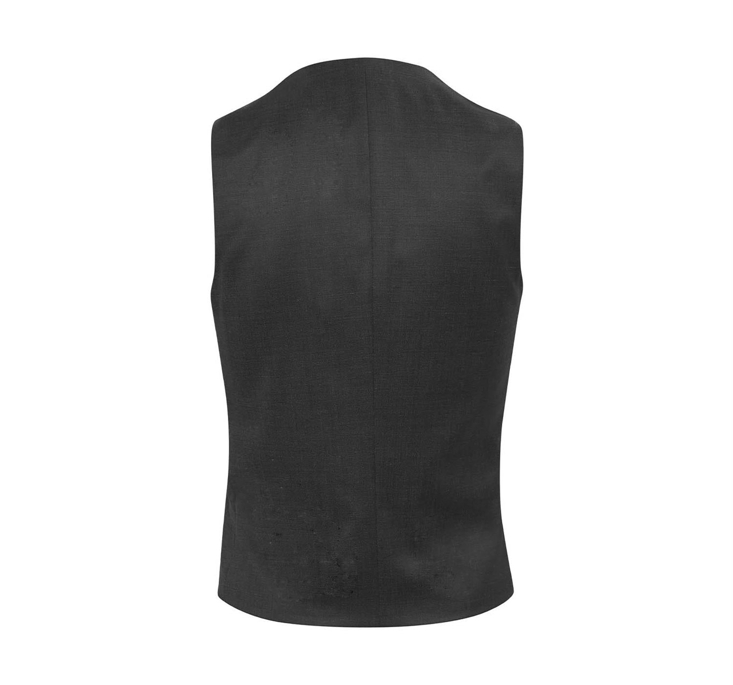 Breck Stretch Suit Vest Forged Iron