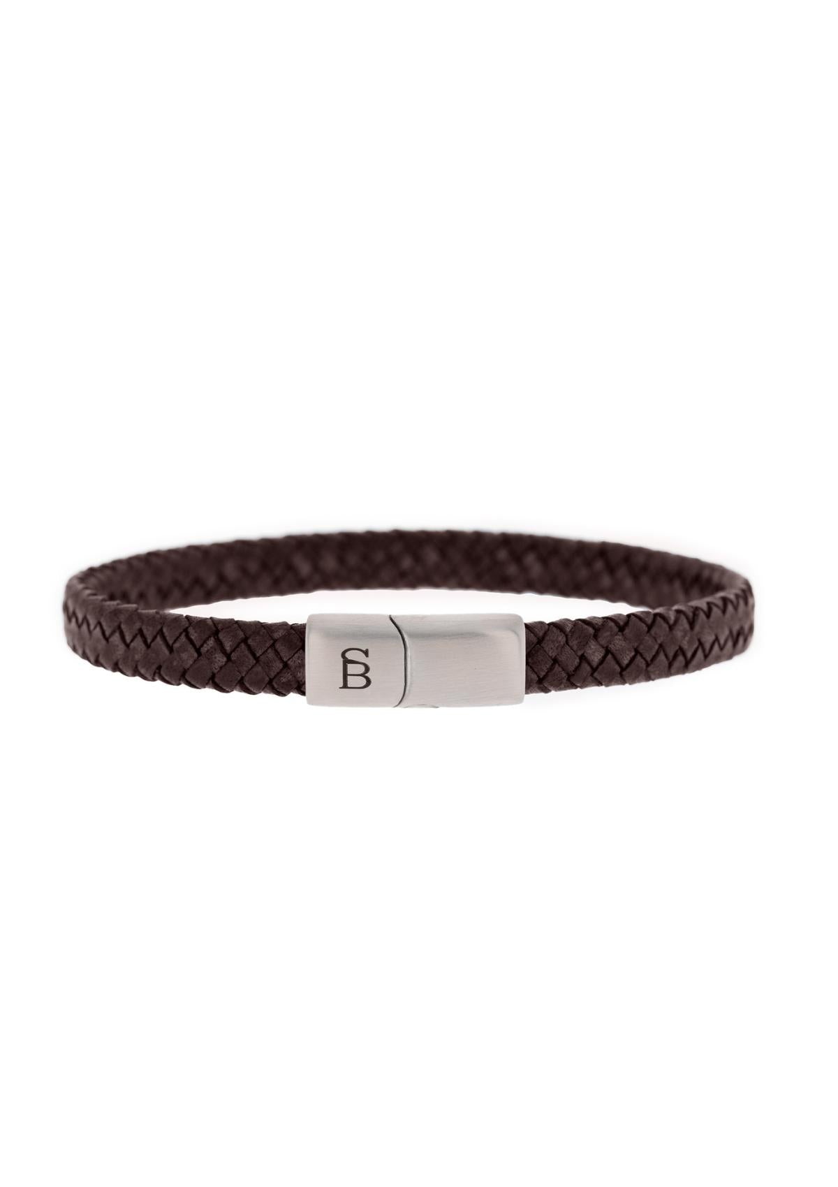Luxe Lederen Armband Riley Vintage Brown