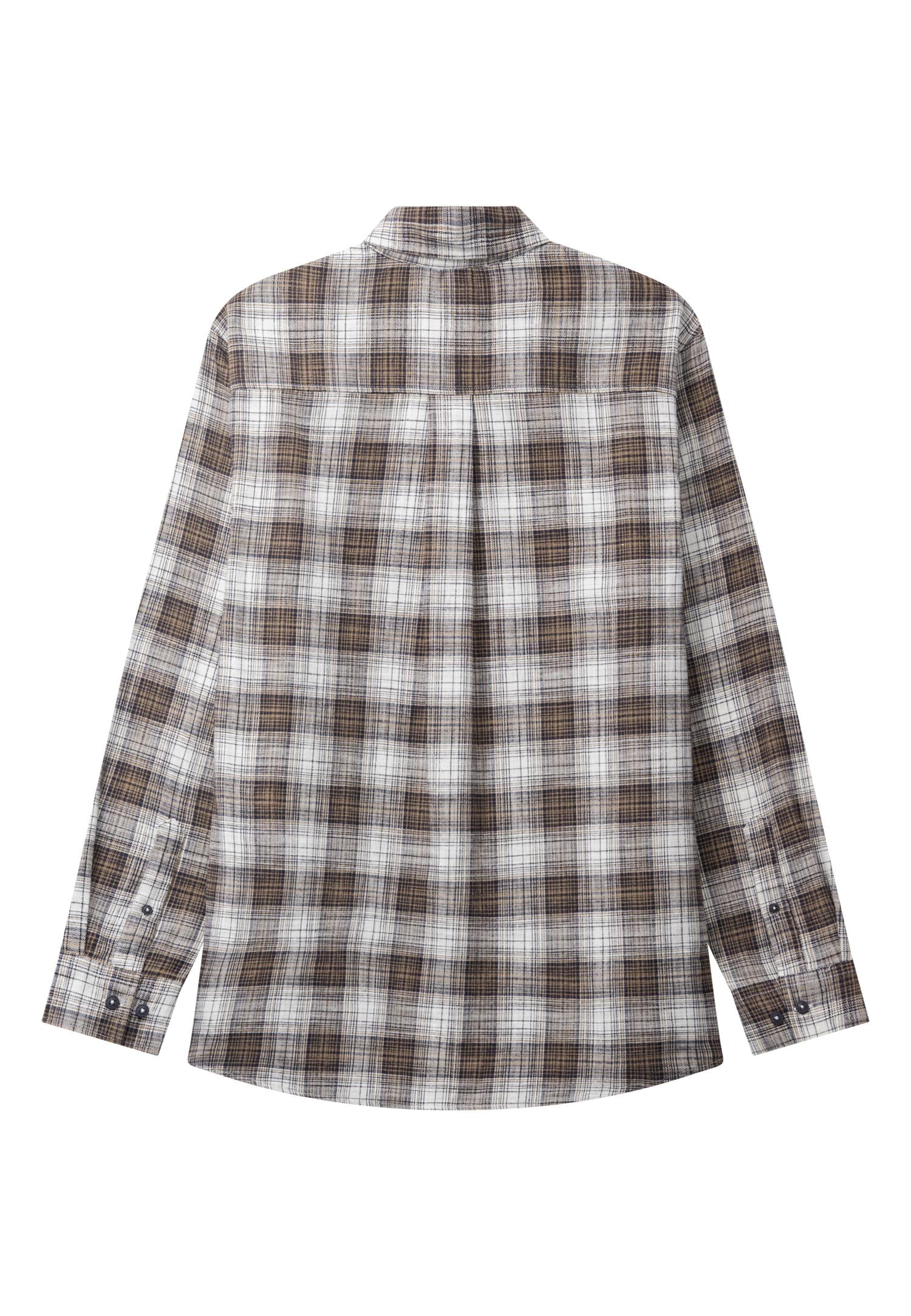 Remy Checked Shirt Shitake/Navy