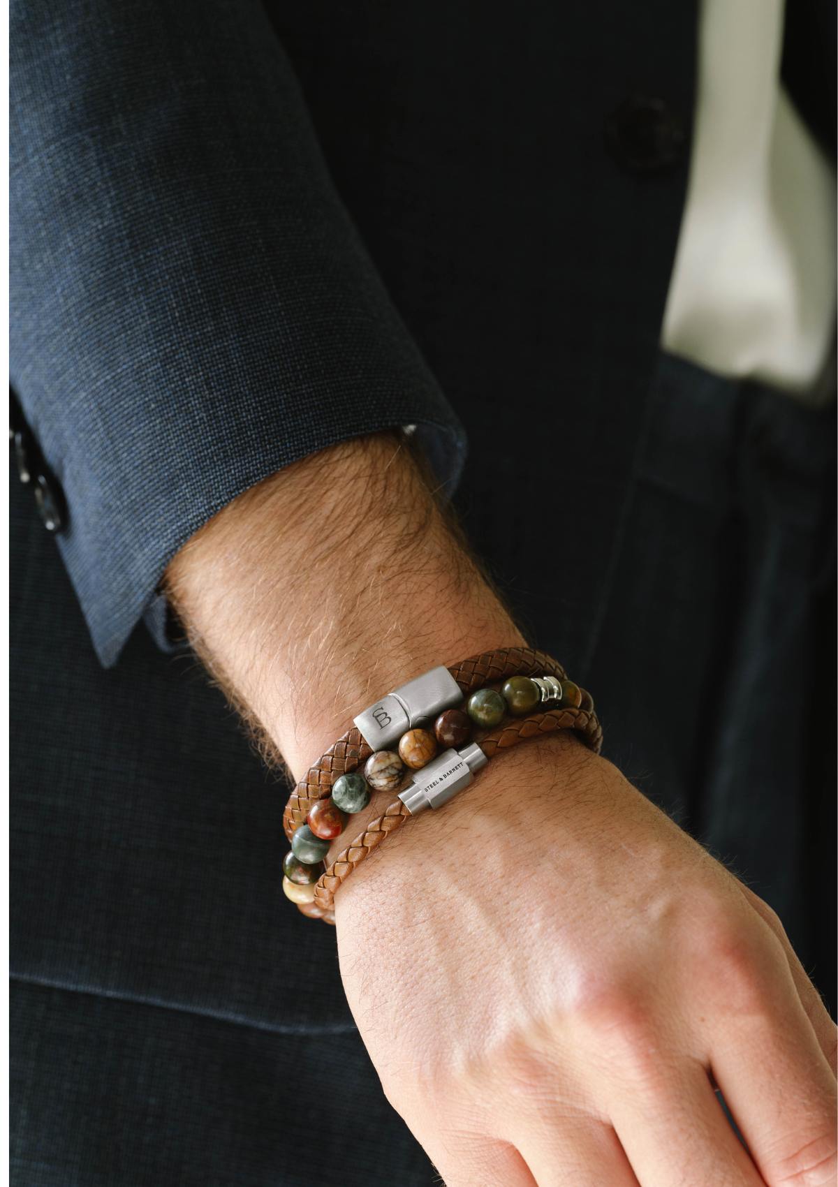 Leather Bracelet Luke Landon Peanut