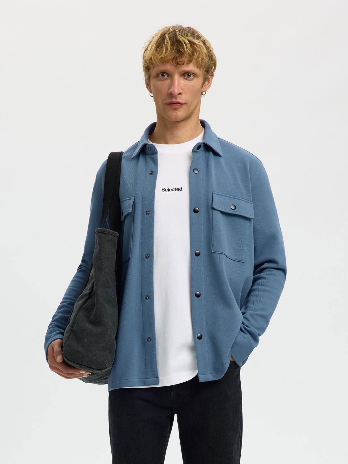 Slmjackie Sweat Jacket Noos Blue Mirage