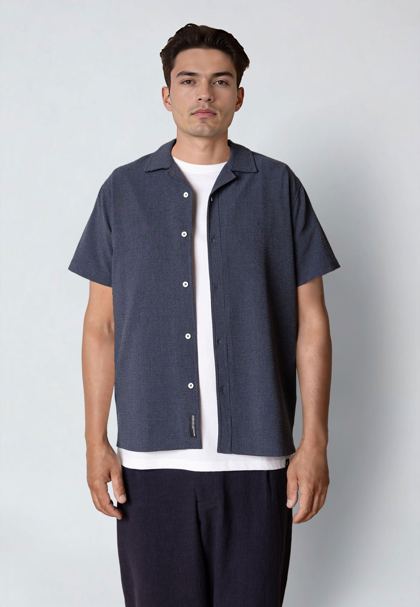 Bowling Erico Striped S/s Shirt Navy