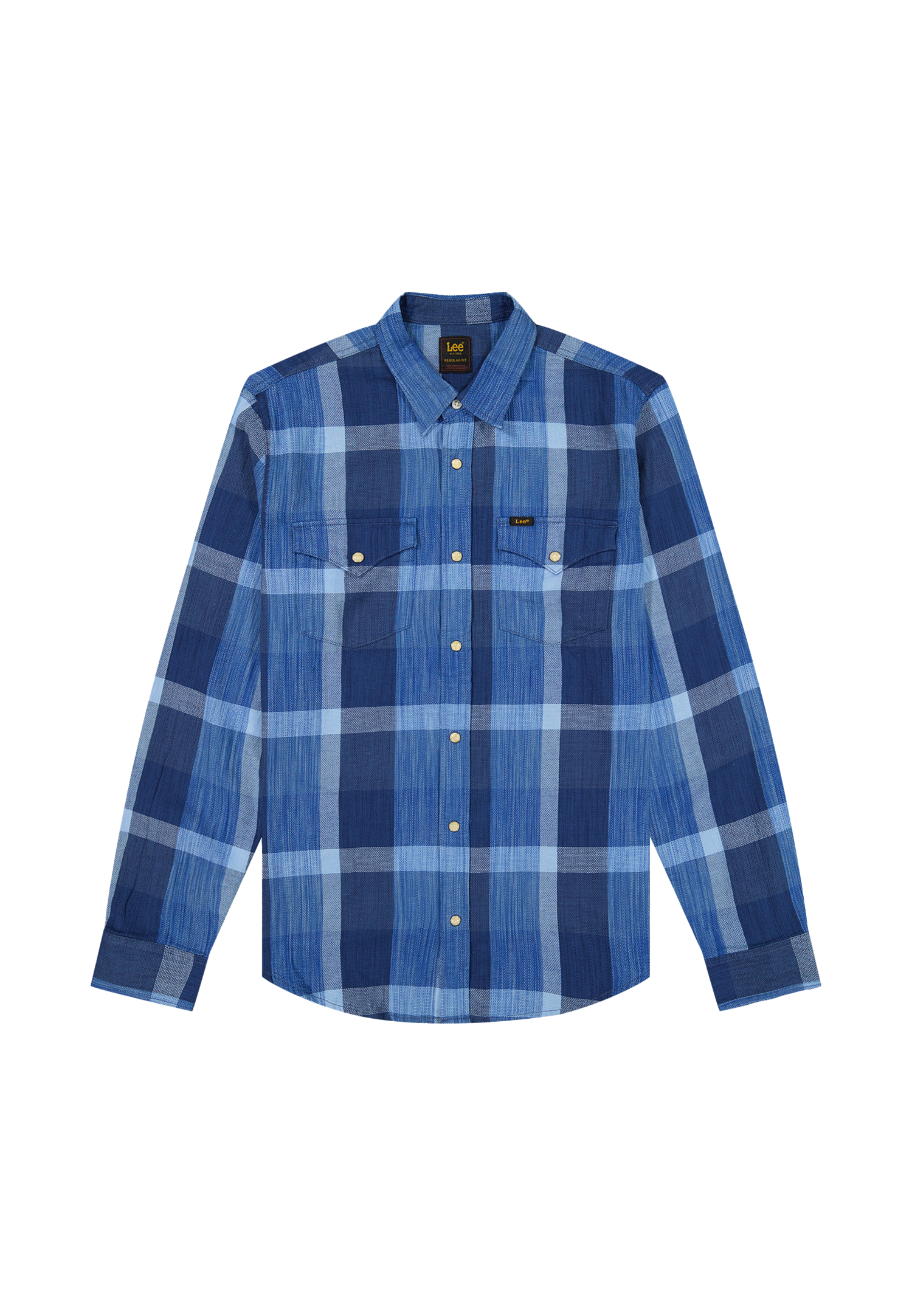 Clean western shirt Mørkeblå