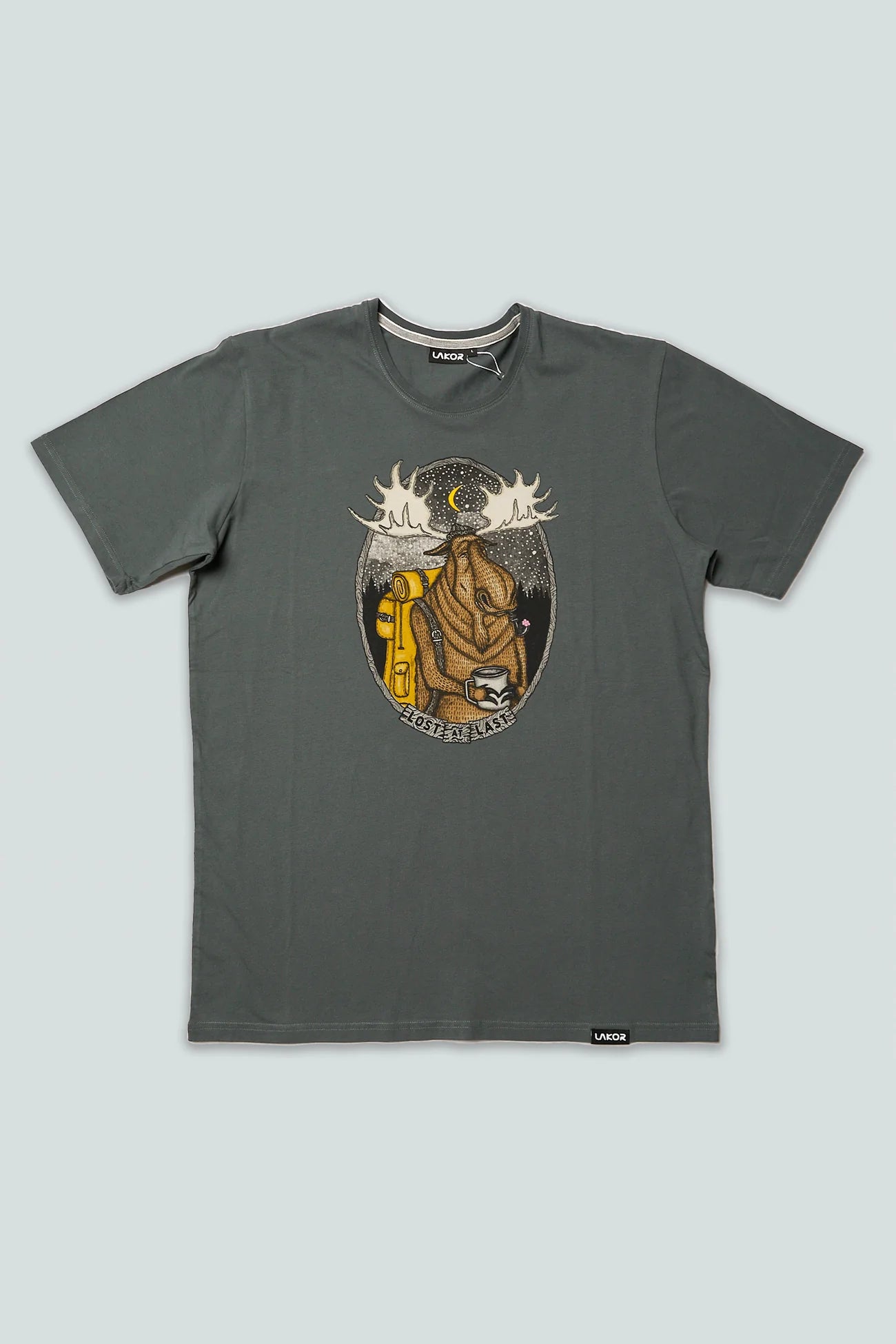 Evening Elk T-Shirt Dk. Grey