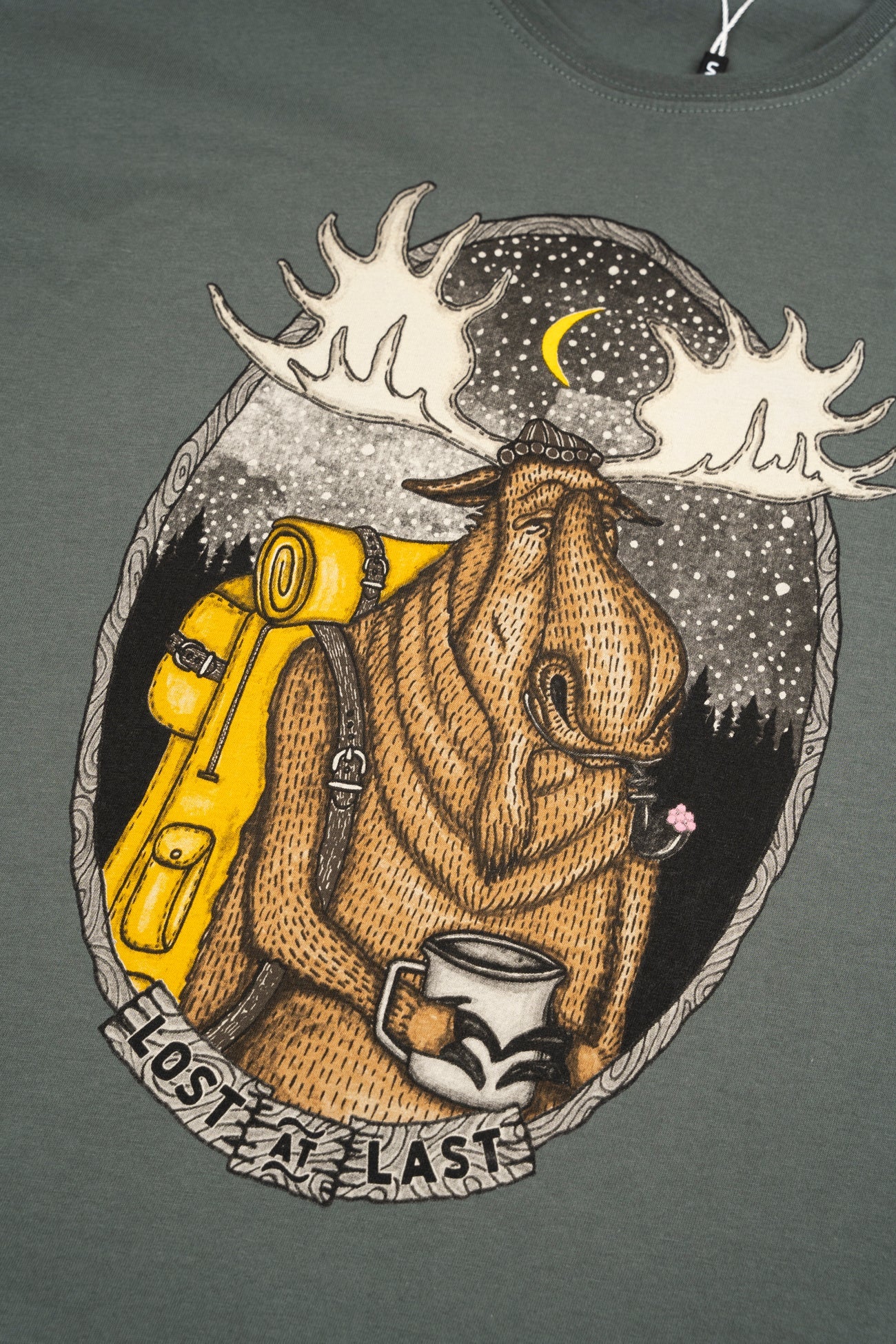 Evening Elk T-Shirt Dk. Grey