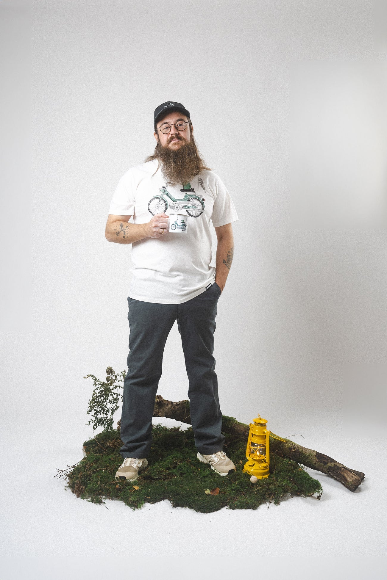 Forest maxi T-Shirt White