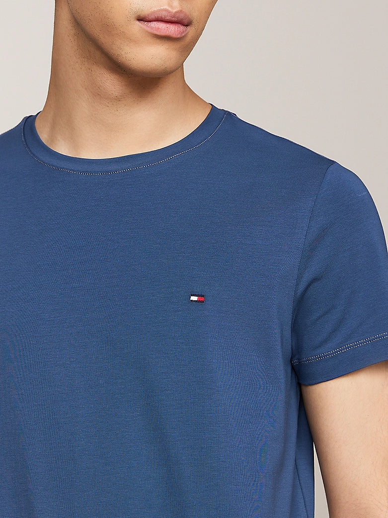 STRETCH SLIM FIT TEE Aegean Sea Heather