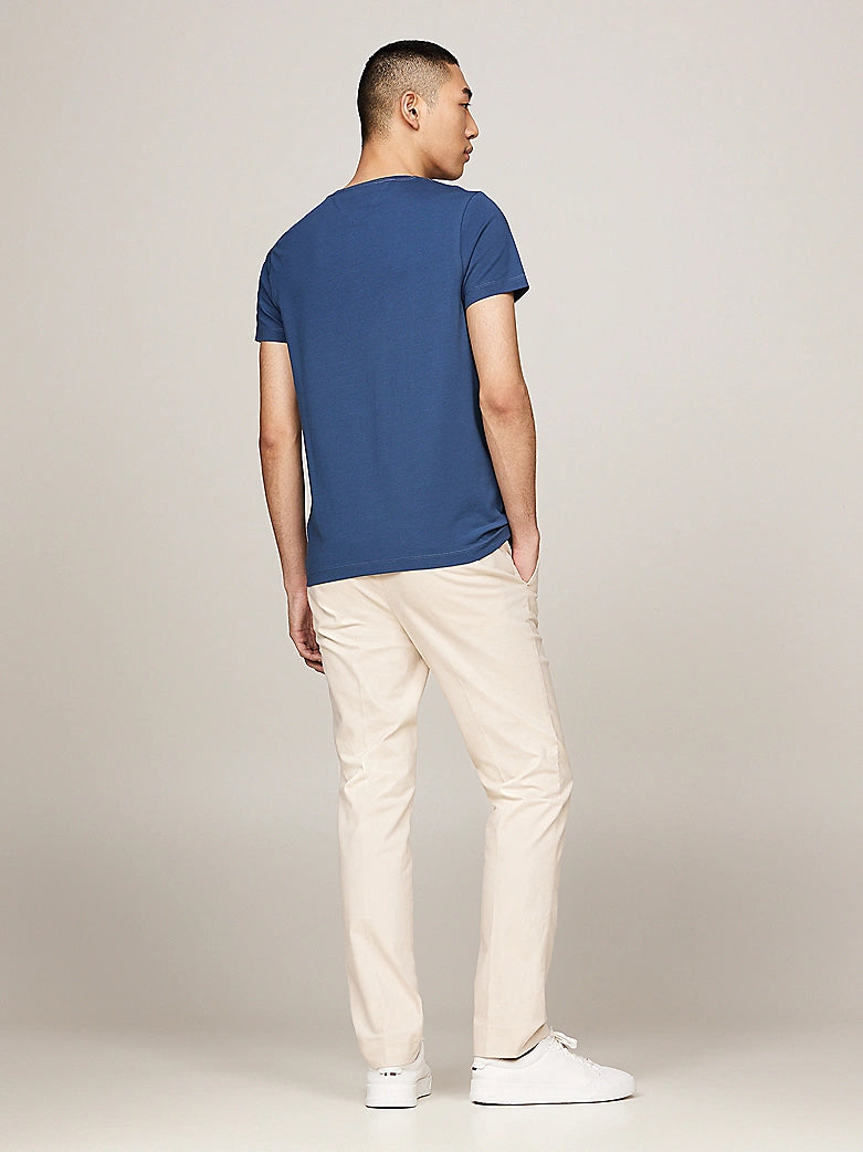 STRETCH SLIM FIT TEE Aegean Sea Heather