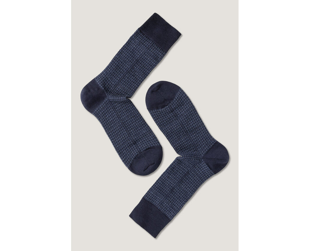 Eton Wool Checks Navy/Blue