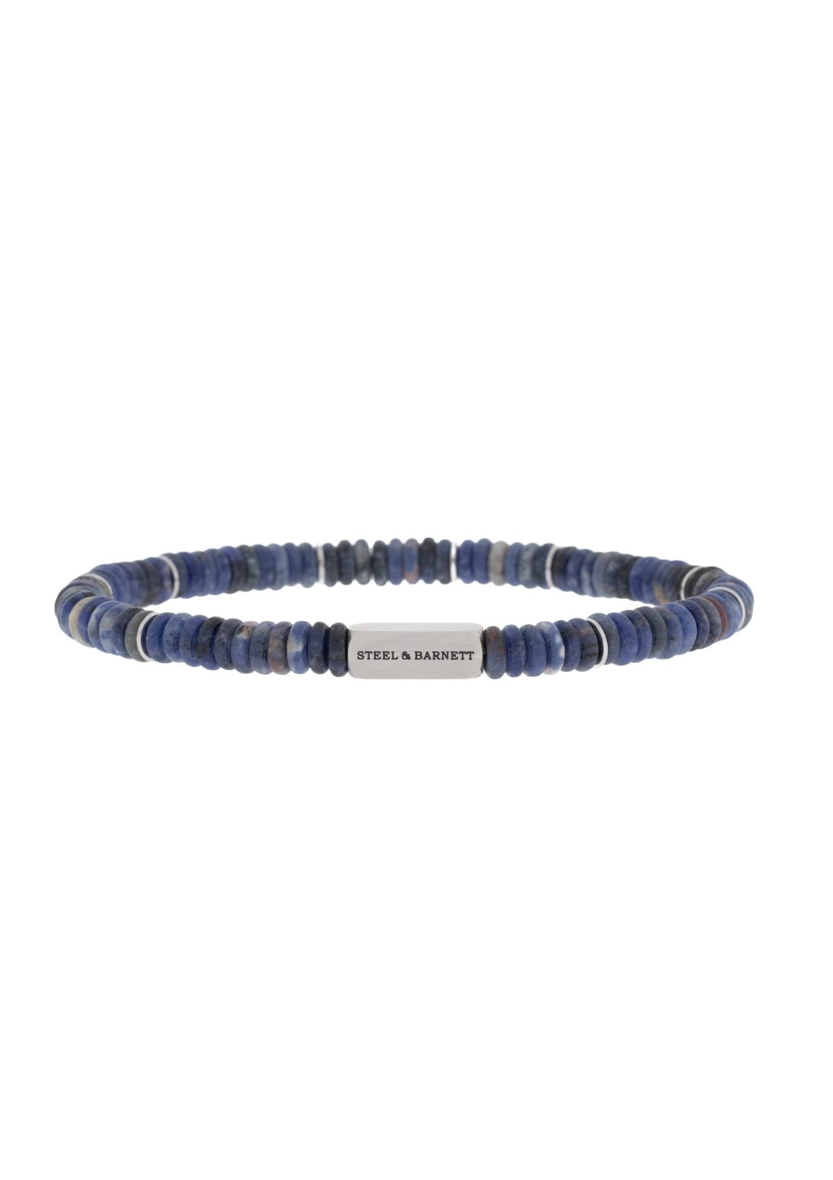 Stones Bracelet Two Tone Matt Sodalite