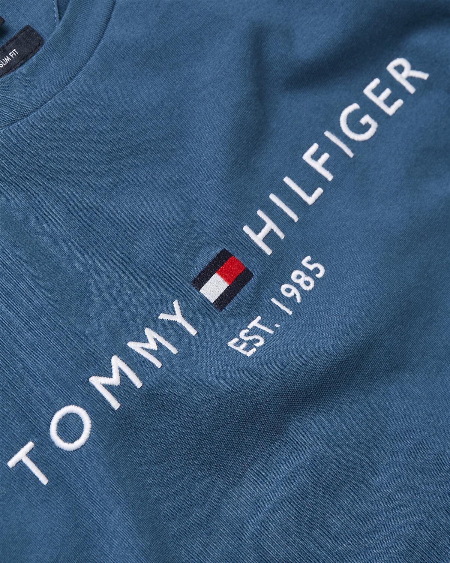 TOMMY LOGO TEE Aegean Sea
