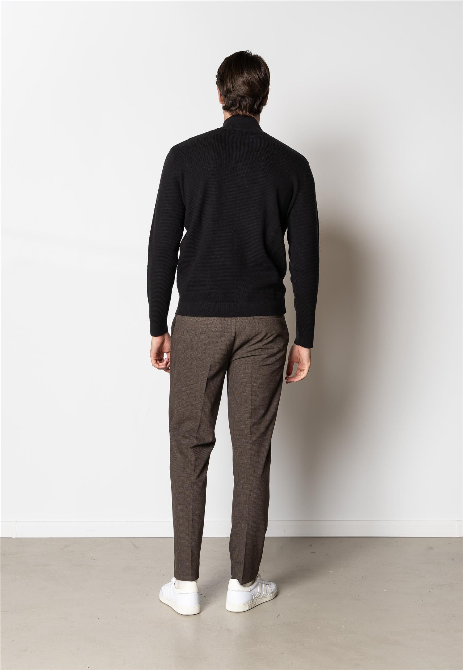 Oscar half-zip knit Navy