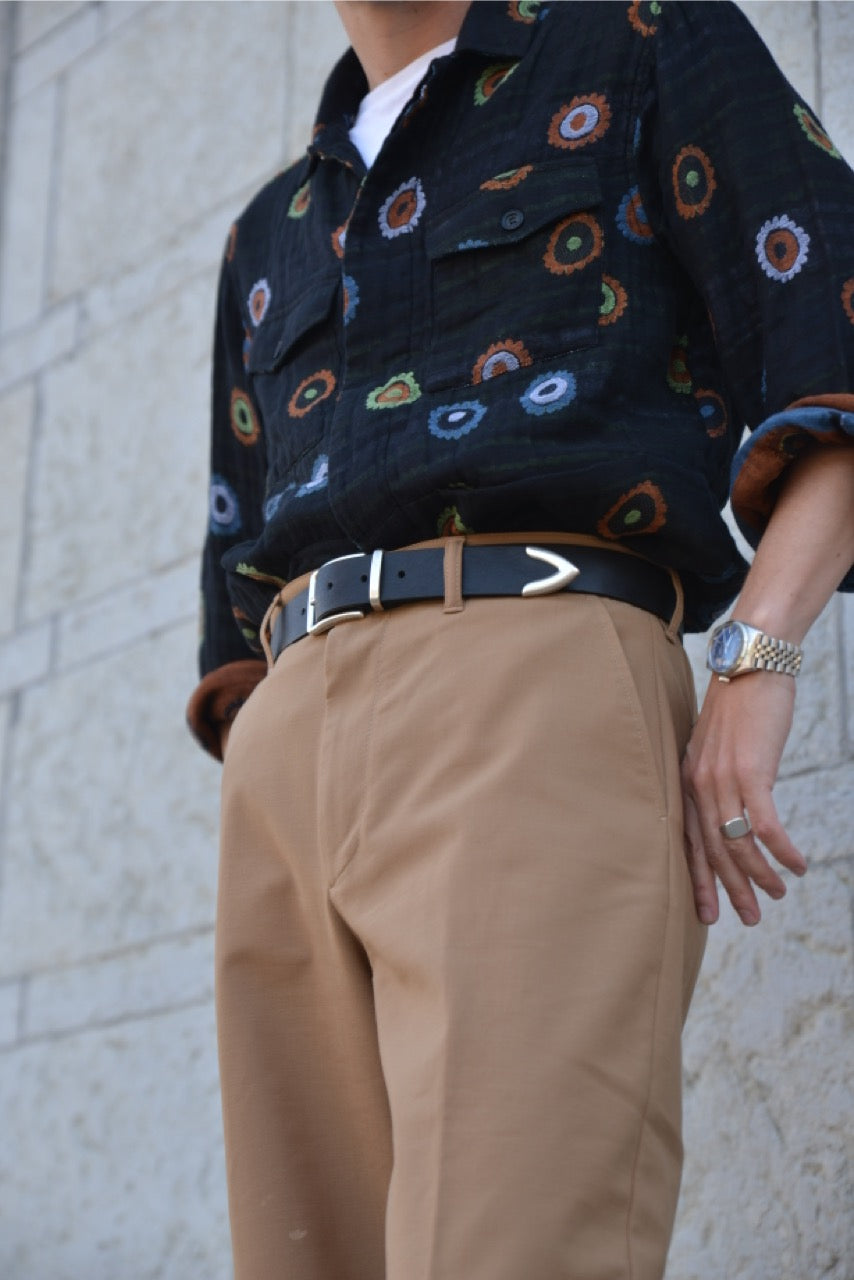 Leather belt Black