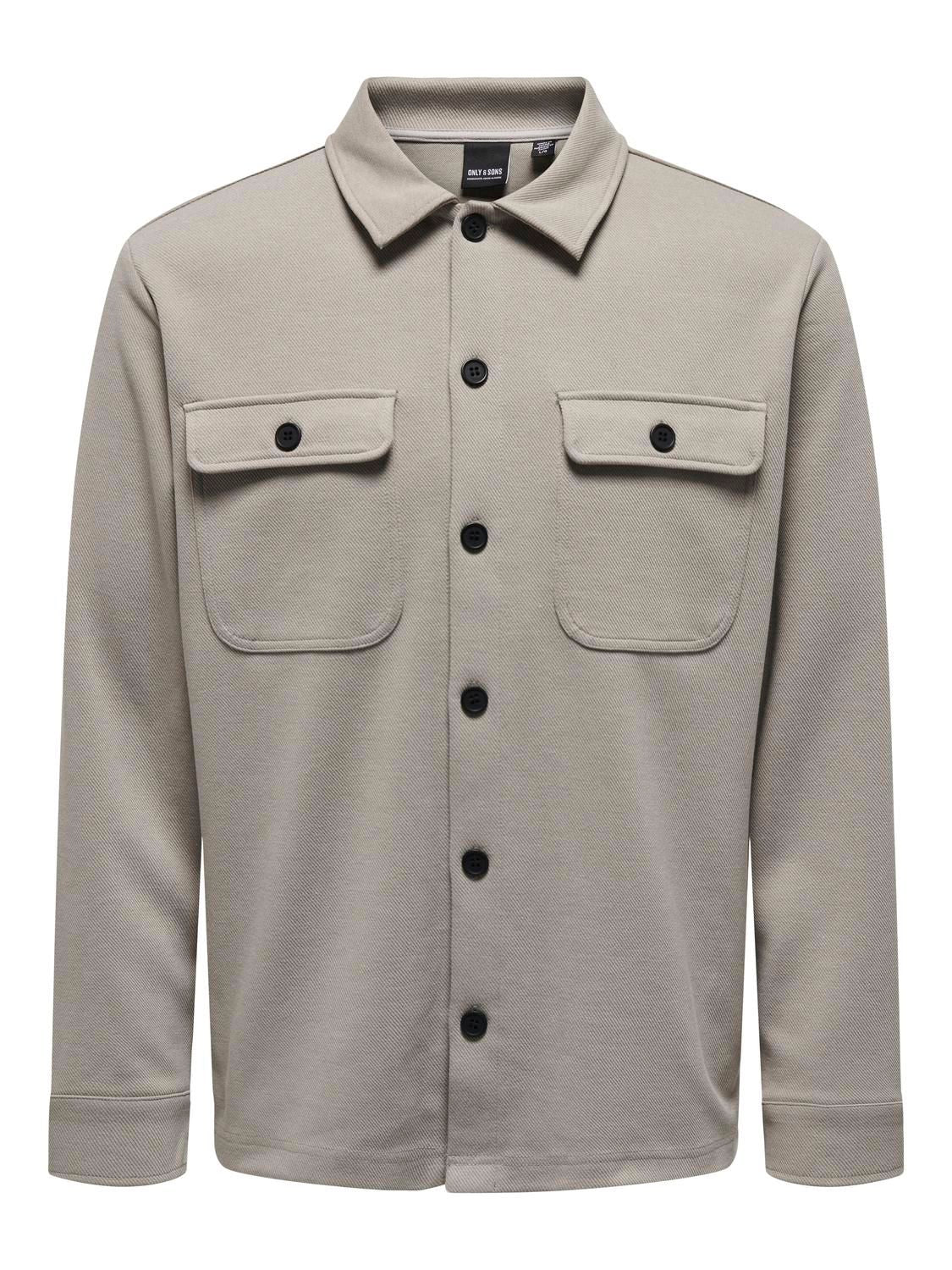 Onsnewkodyl Overshirt Sweat Noos Vintage Khaki Melange