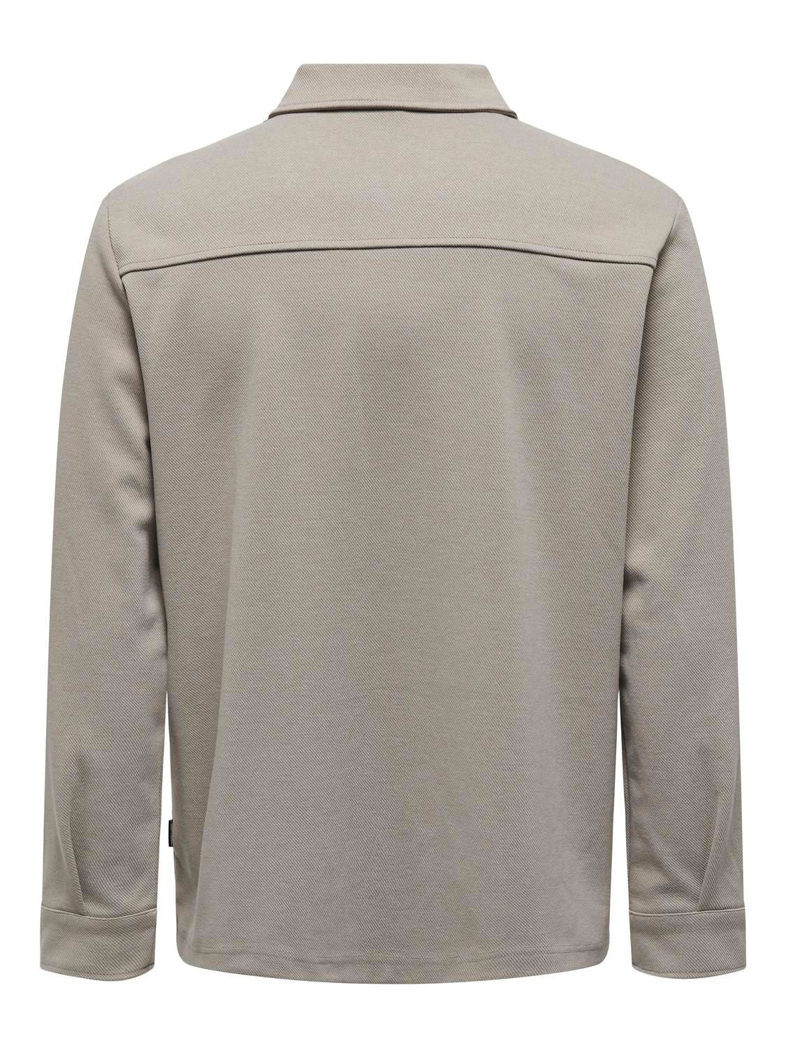 Onsnewkodyl Overshirt Sweat Noos Vintage Khaki Melange